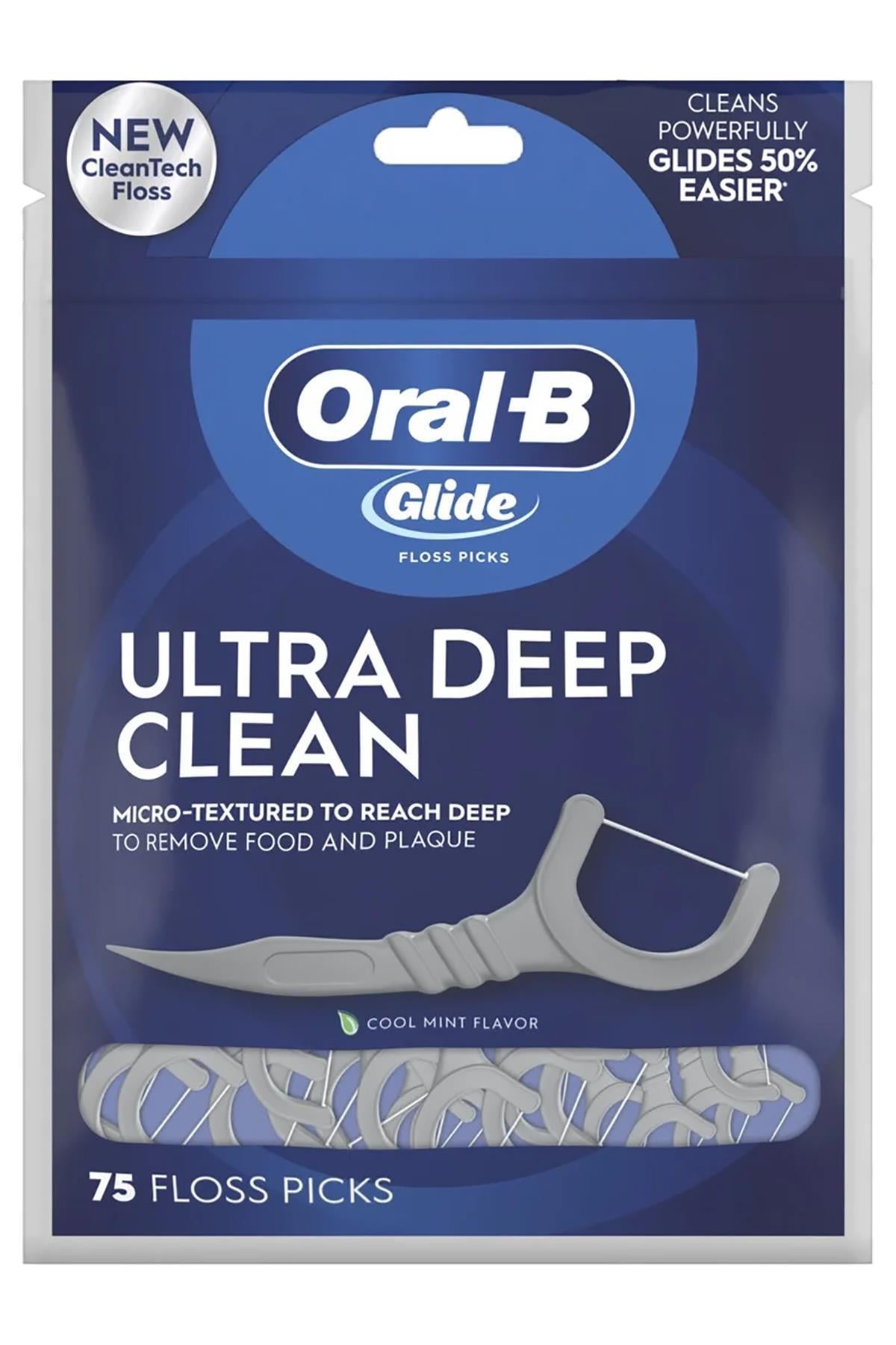 Oral-B Glide Ultra Deep Clean Çatal Diş İpi Kürdanlı 75 Adet