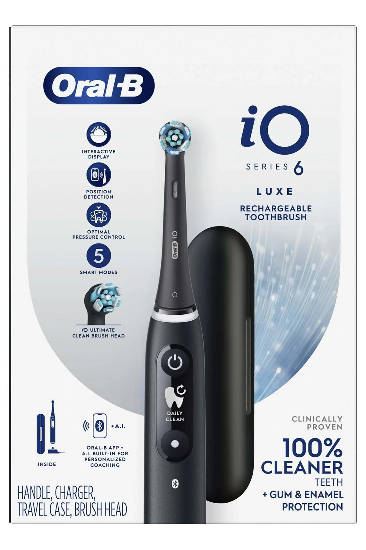 Oral-B iO Series 6 Black Lava Bluetooth Şarjlı Diş Fırçası
