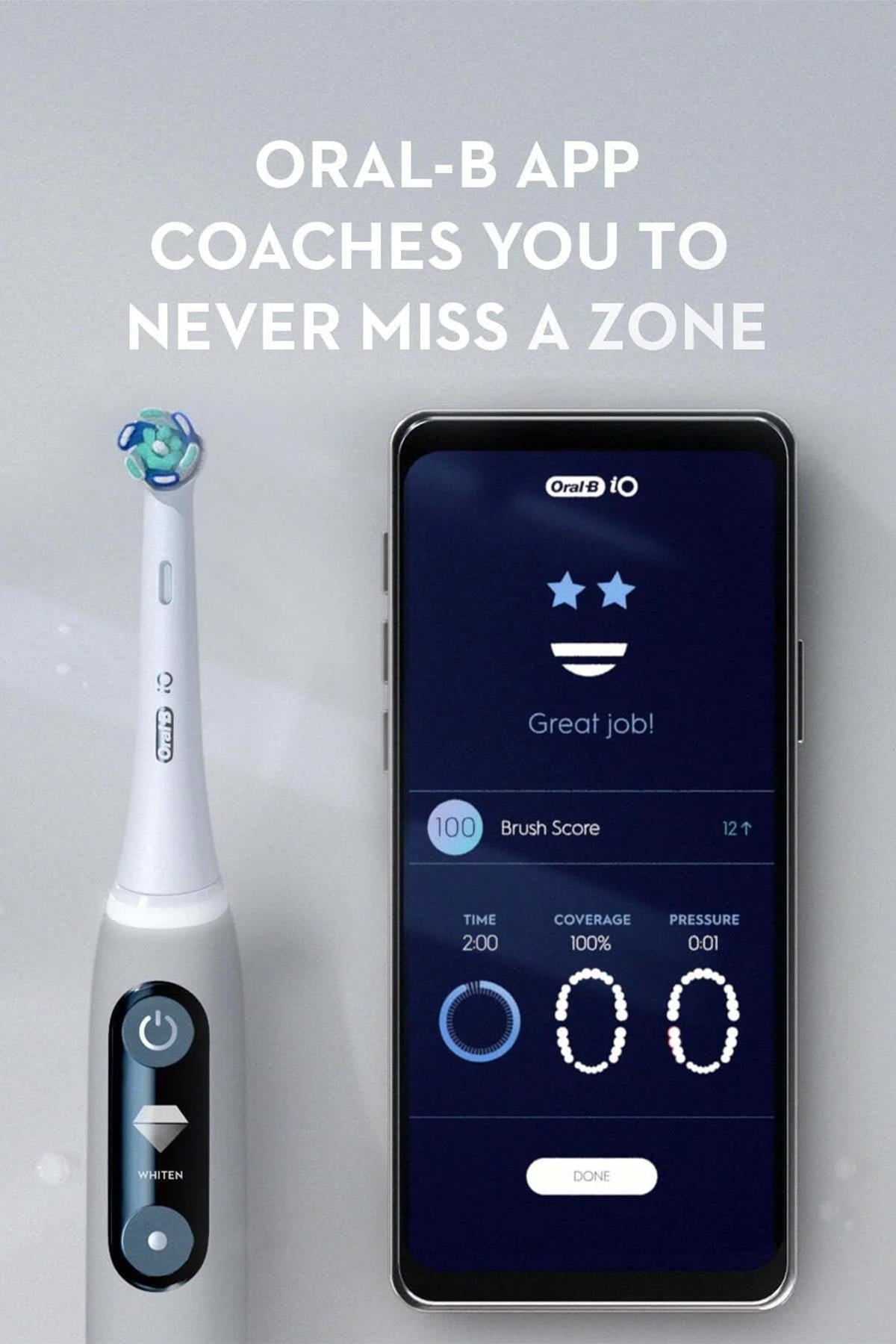 Oral-B iO Series 6 Black Lava Bluetooth Şarjlı Diş Fırçası