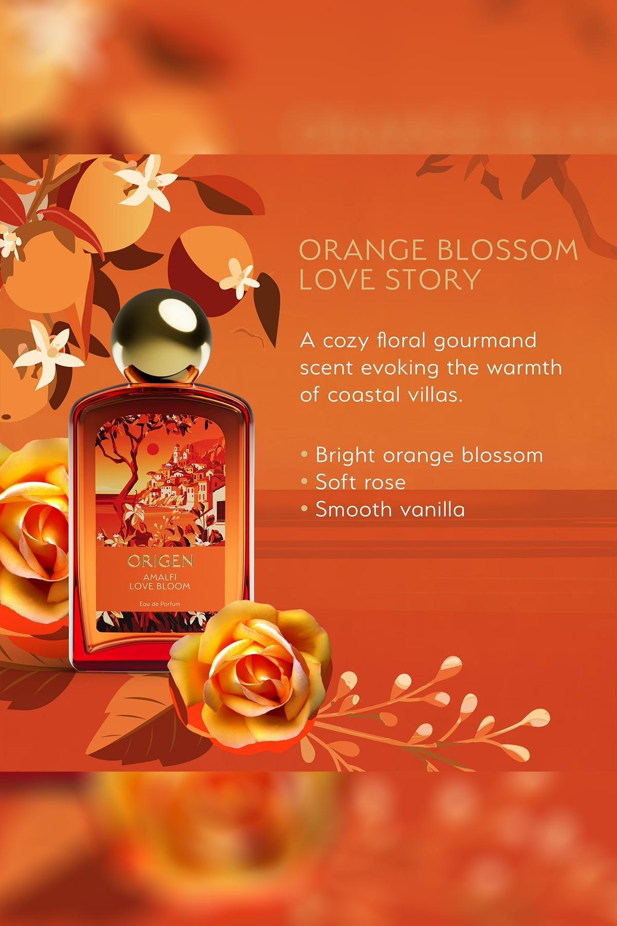 Origen Amalfi Love Bloom Kadın Parfümü + Saç ve Vücut Spreyi Set