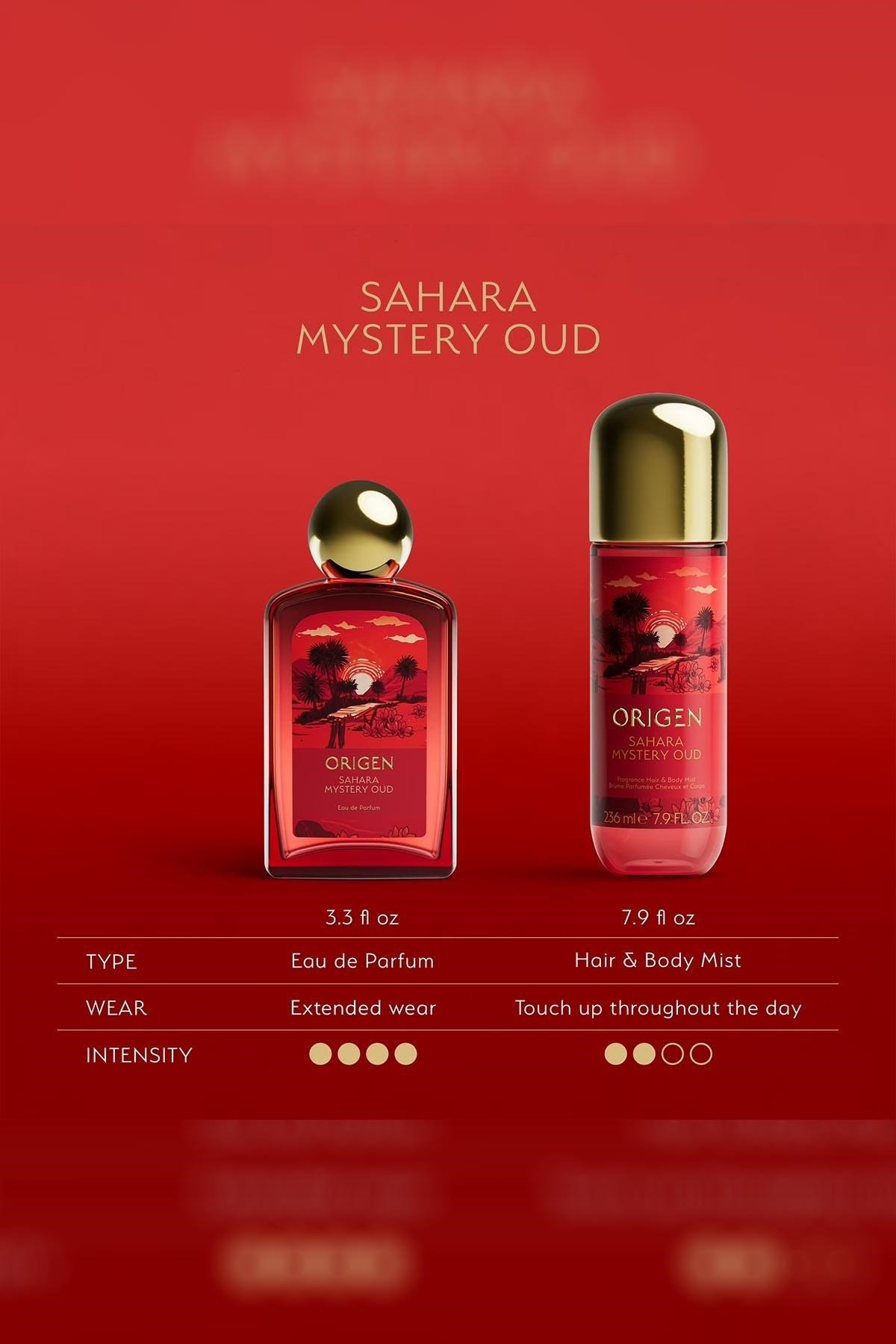 Origen Sahara Mystery Oud Kadın Parfümü + Saç ve Vücut Spreyi Set