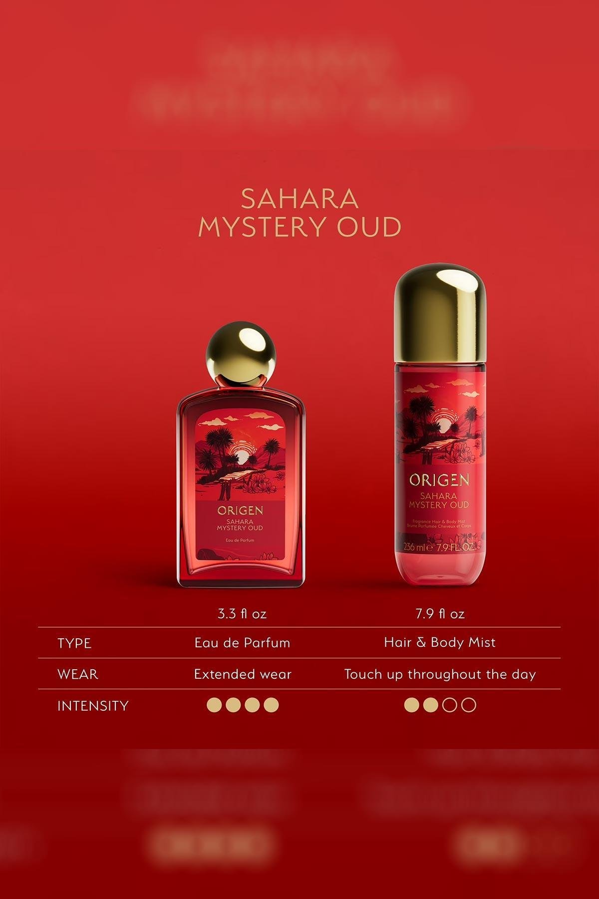 Origen Sahara Mystery Oud Kadın Parfümü + Saç ve Vücut Spreyi Set