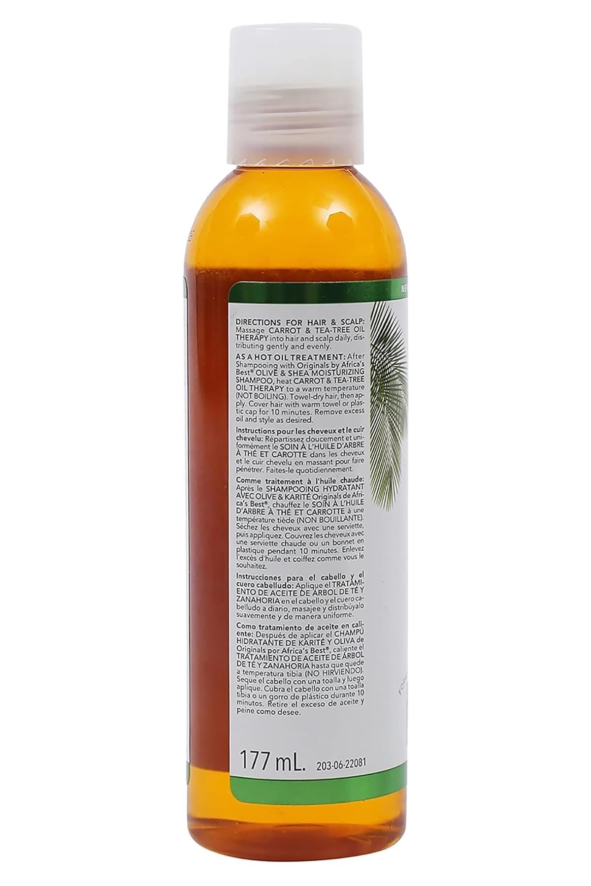 Originals by Africa’s Best Carrot & Tea-Tree Saç ve Cilt İçin Bakım Yağı 177ML