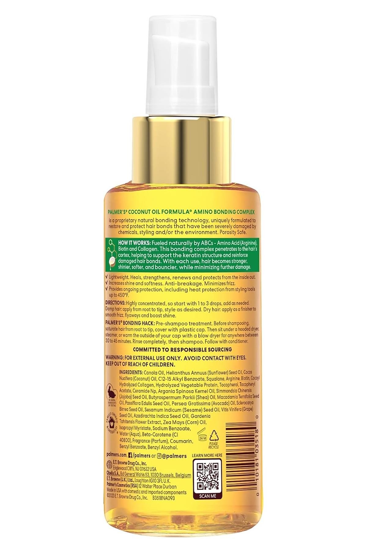 Palmers Amino Bonding Complex Bağ Onarıcı Saç Bakım Yağı 118ML