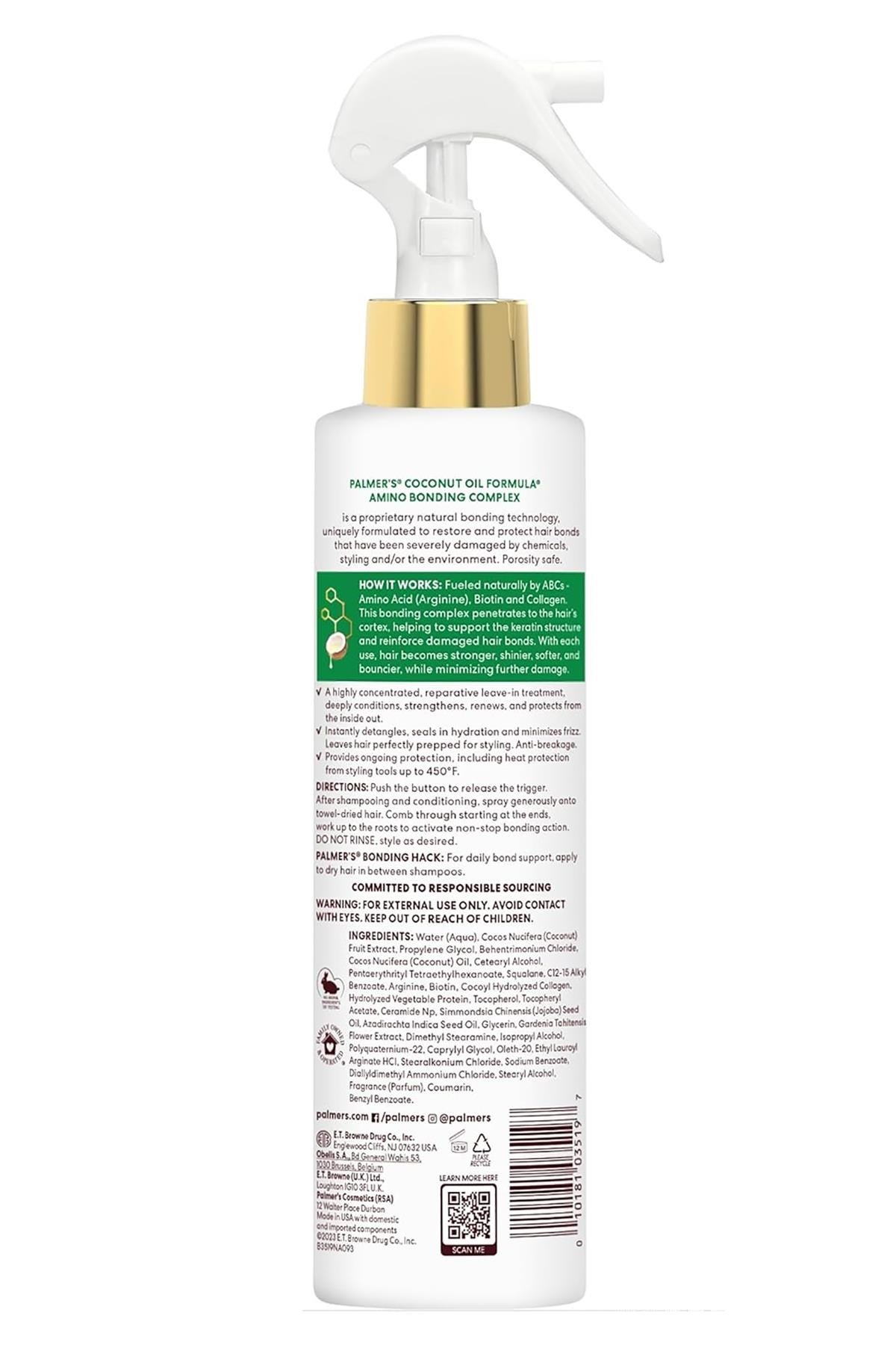 Palmers Amino Bonding Complex Bağ Onarıcı Durulanmayan Saç Bakım Spreyi 198ML
