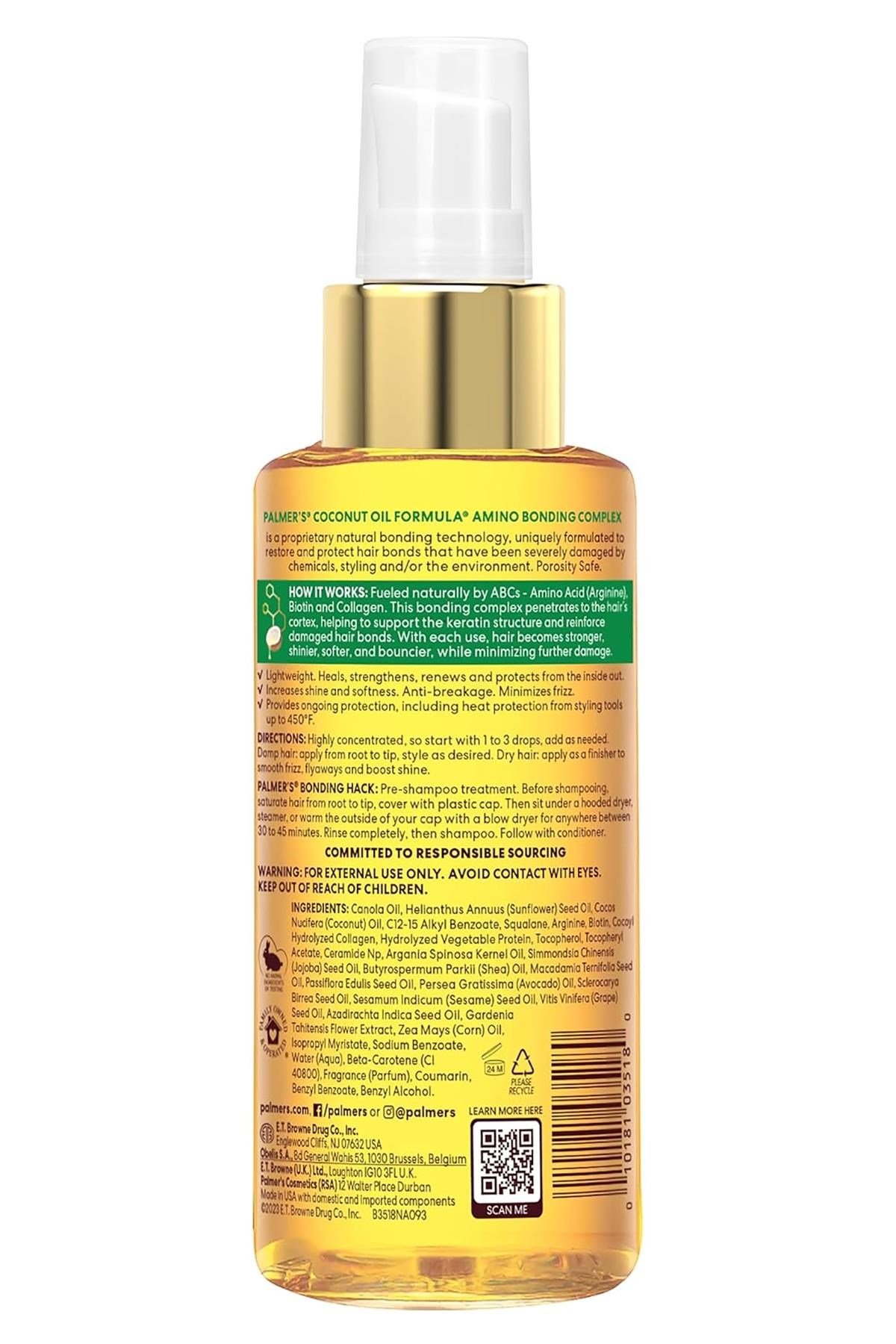 Palmers Amino Bonding Complex Bağ Onarıcı Saç Bakım Yağı 118ML