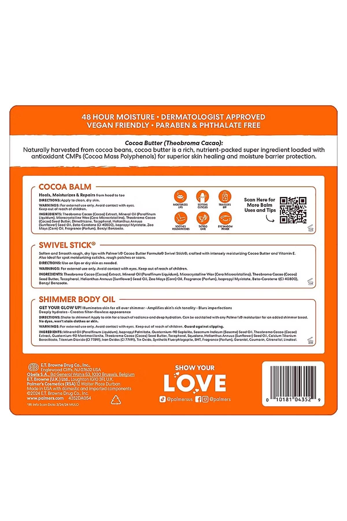 Palmers Cocoa Butter Moisture & Glow Cilt Bakım Seti