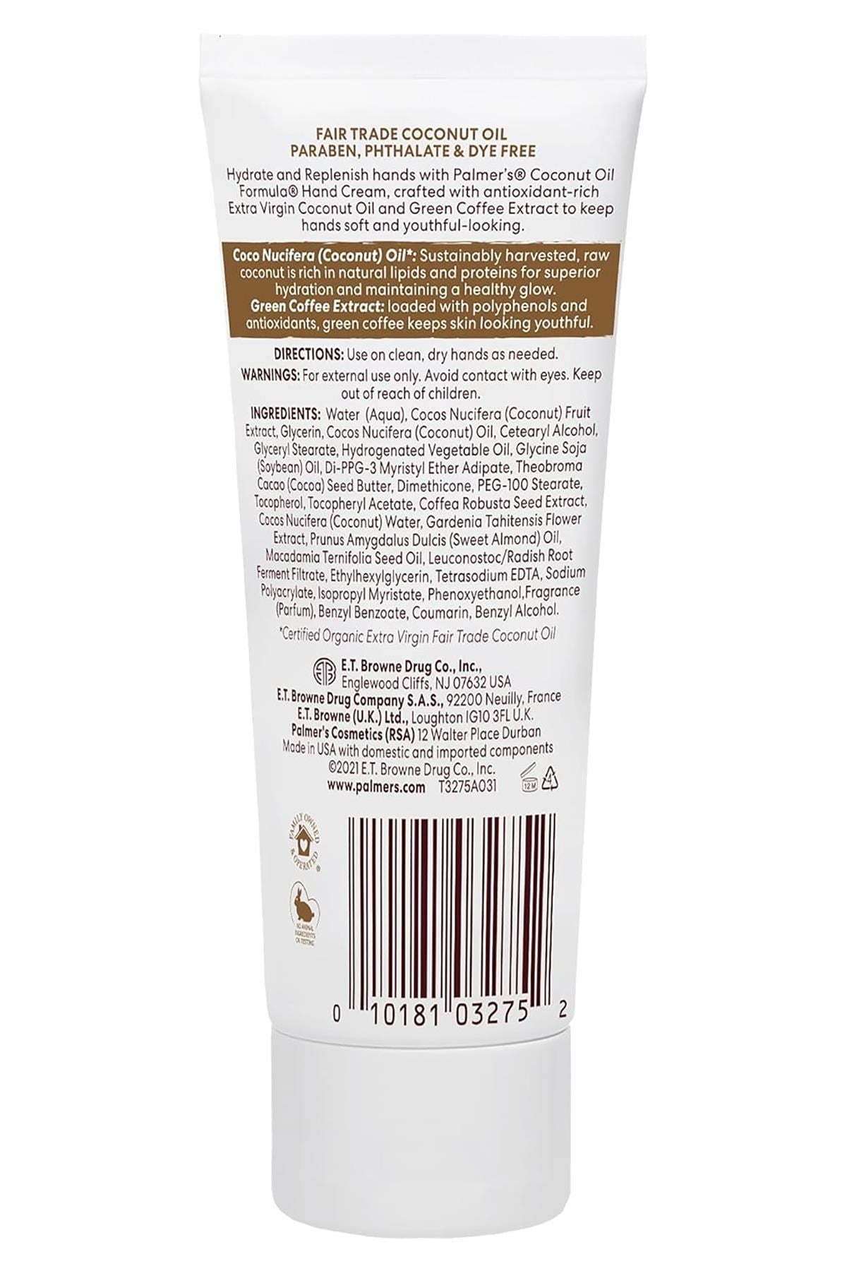 Palmer's Coconut Hydrate Nemlendirici El Kremi 96GR