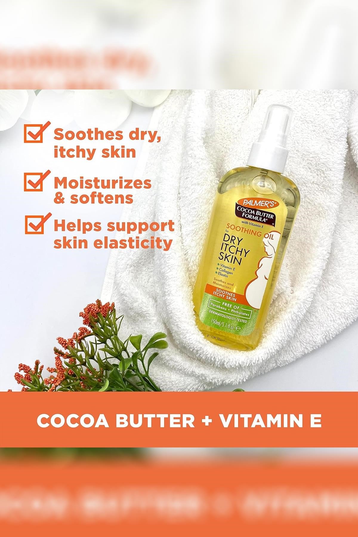 Palmer's Dry Itchy Skin Kuruluk ve Kaşıntı Karşıtı Vücut Yağı 150ML