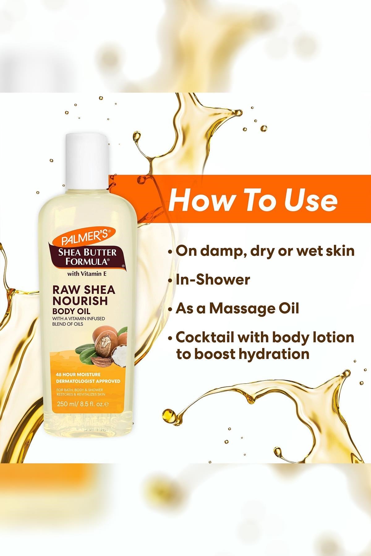 Palmer's Raw Shea Nourish Besleyici Vücut Yağı 250ML