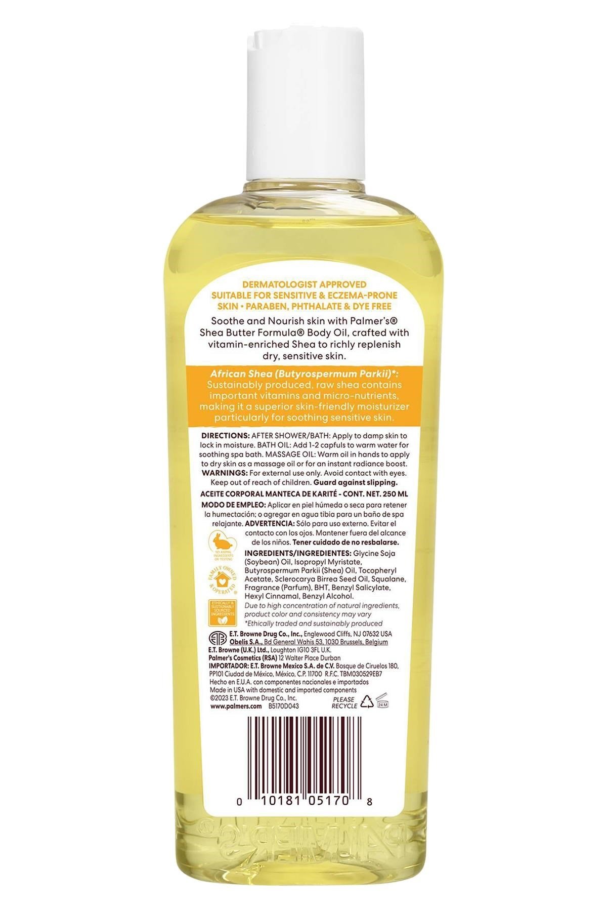 Palmer's Raw Shea Nourish Besleyici Vücut Yağı 250ML