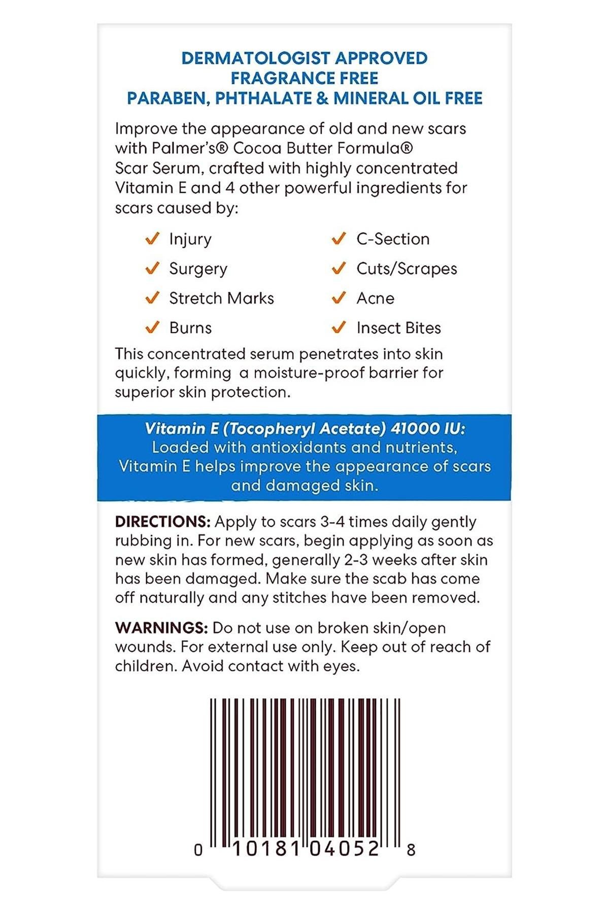 Palmers Vitamin E Scar Serum 30ML