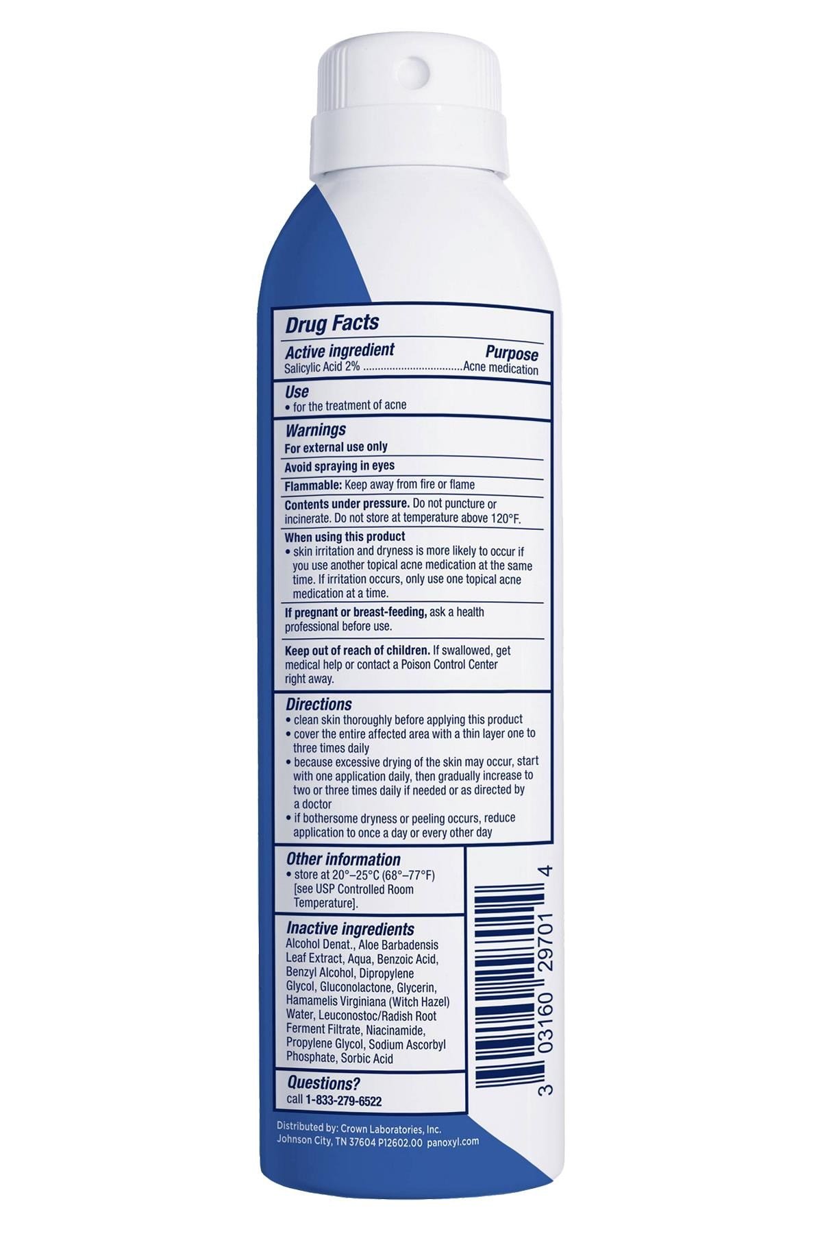 PanOxyl Akne Karşıtı Vücut Spreyi 170GR