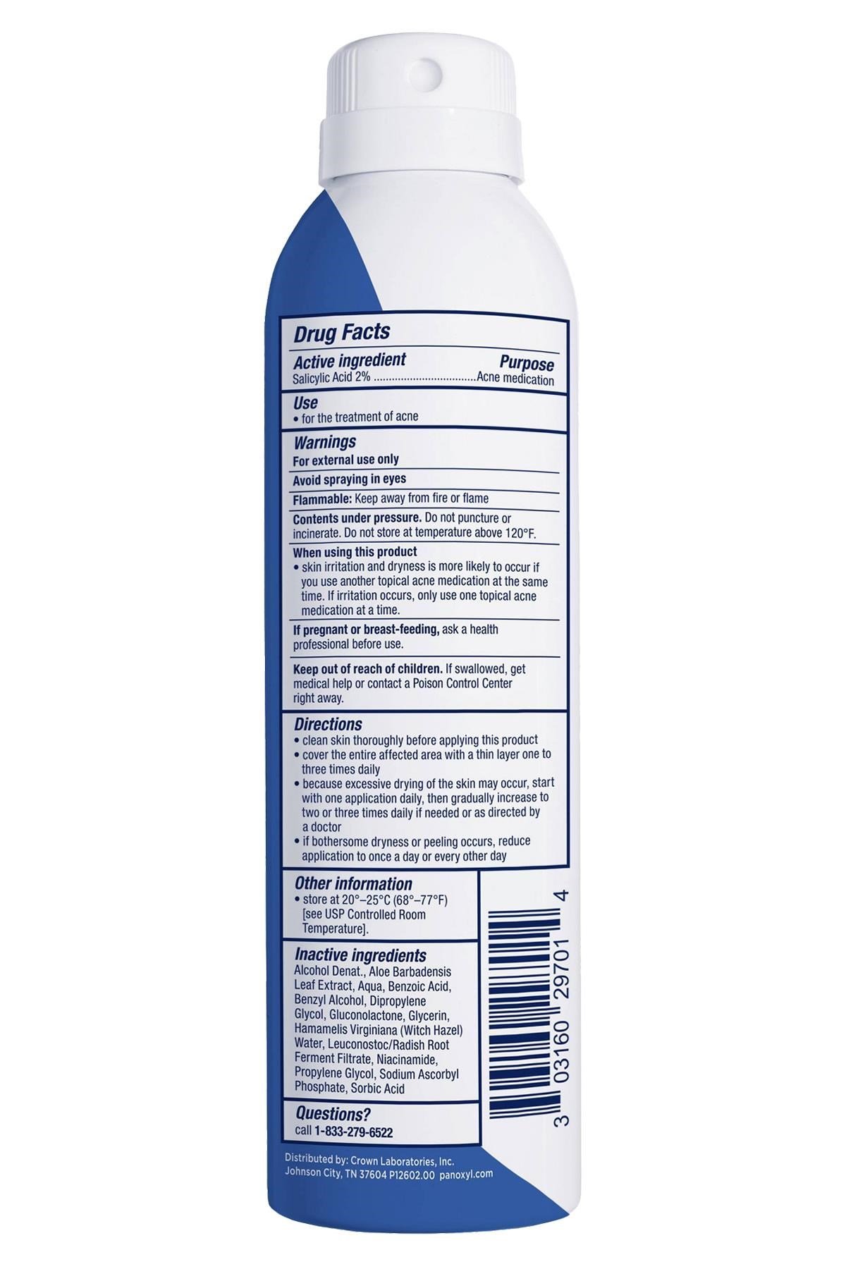 PanOxyl Akne Karşıtı Vücut Spreyi 170GR