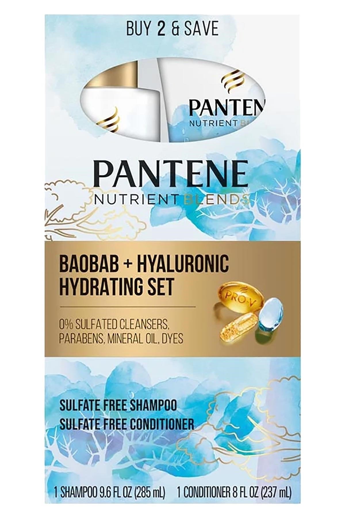 Pantene Baobab + Hyaluronic Nemlendirici Sülfatsız Şampuan ve Saç Kremi Seti
