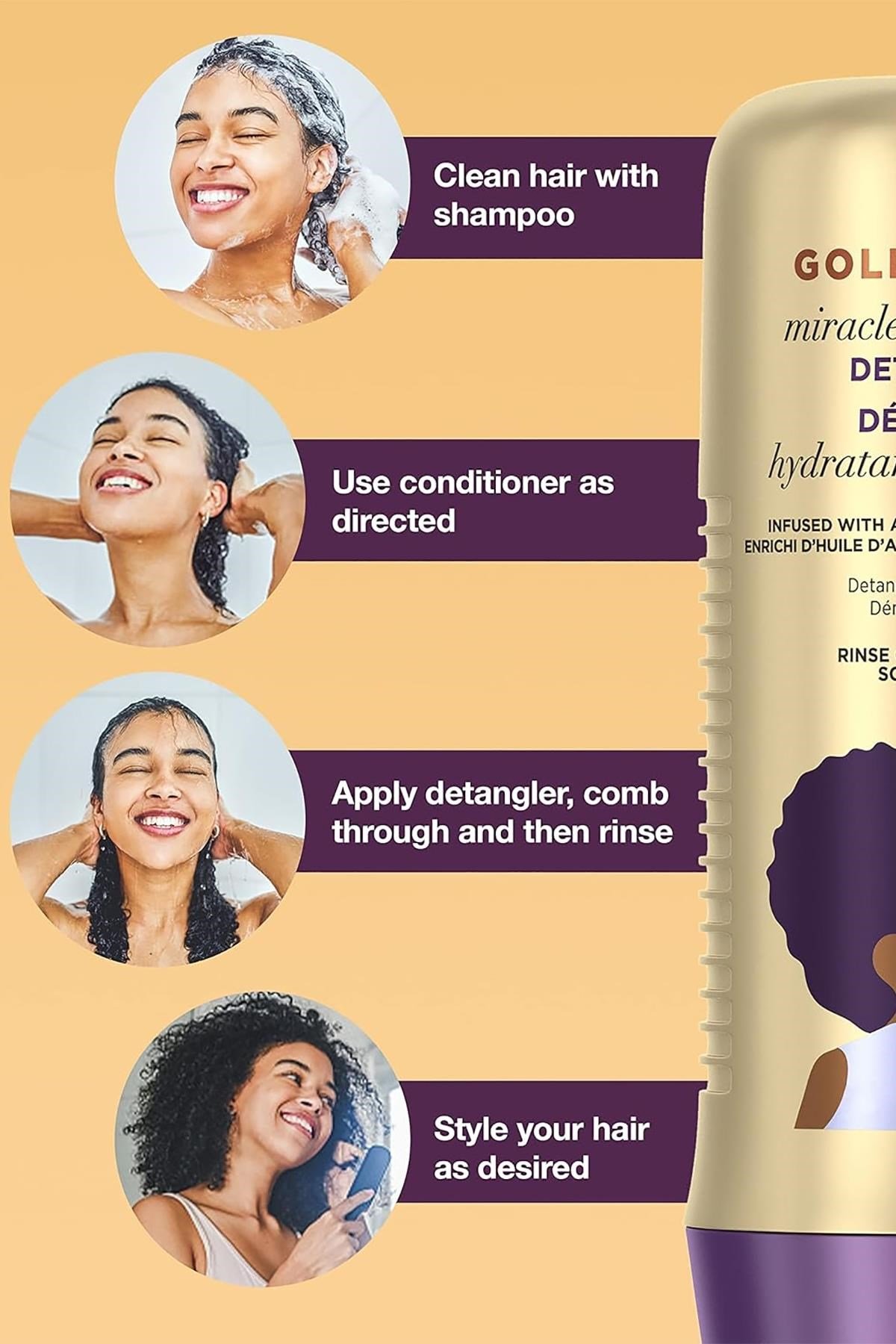Pantene Gold Series Miracle Detangler Dolaşık Saç Açıcı Saç Kremi 236ML