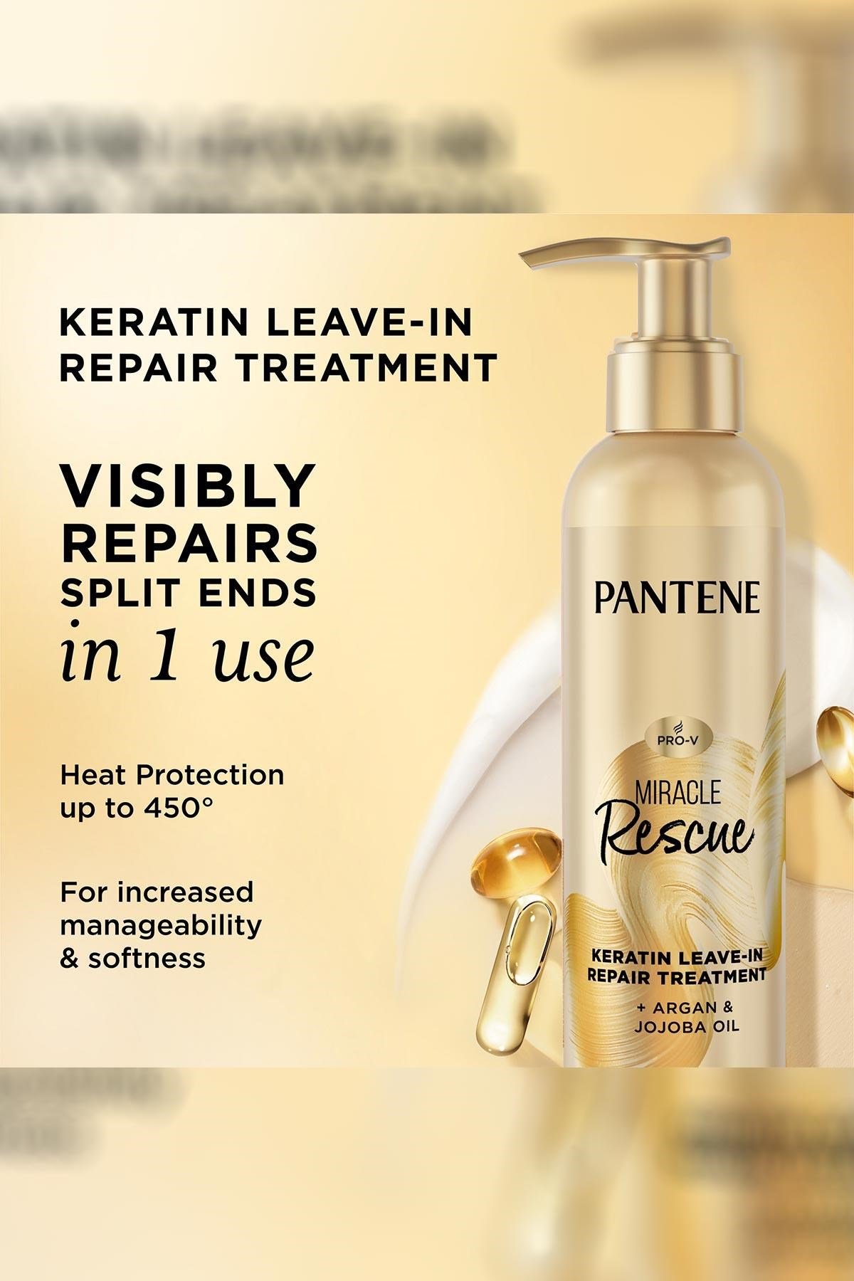 Pantene Miracle Rescue Keratin Onarıcı Durulanmayan Saç Bakım Kremi 225ML
