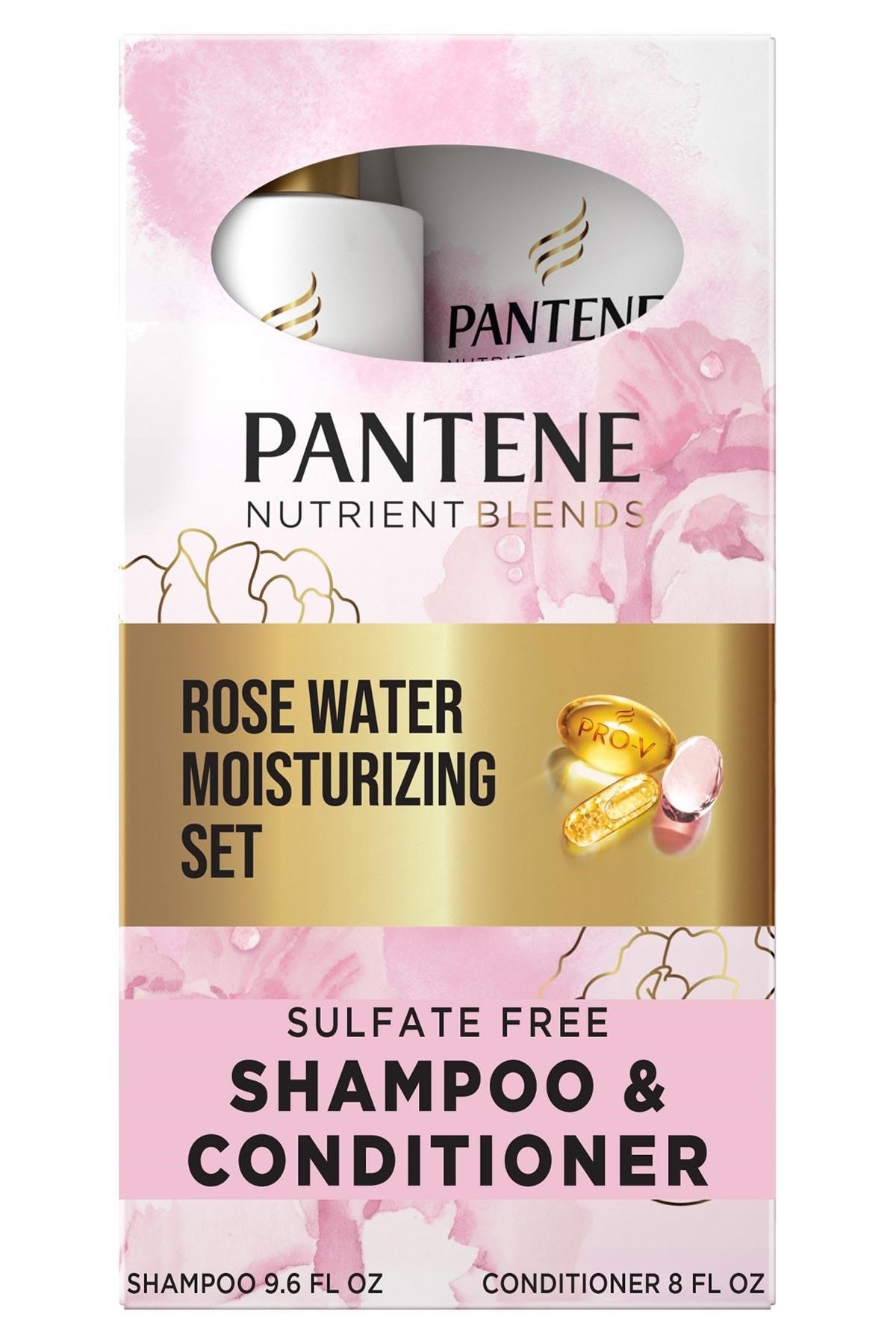 Pantene Rose Water Nemlendirici Sülfatsız Şampuan ve Saç Kremi Seti