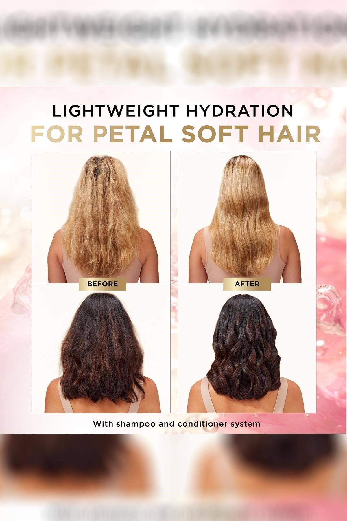 Pantene Rose Water Nemlendirici Sülfatsız Şampuan ve Saç Kremi Seti