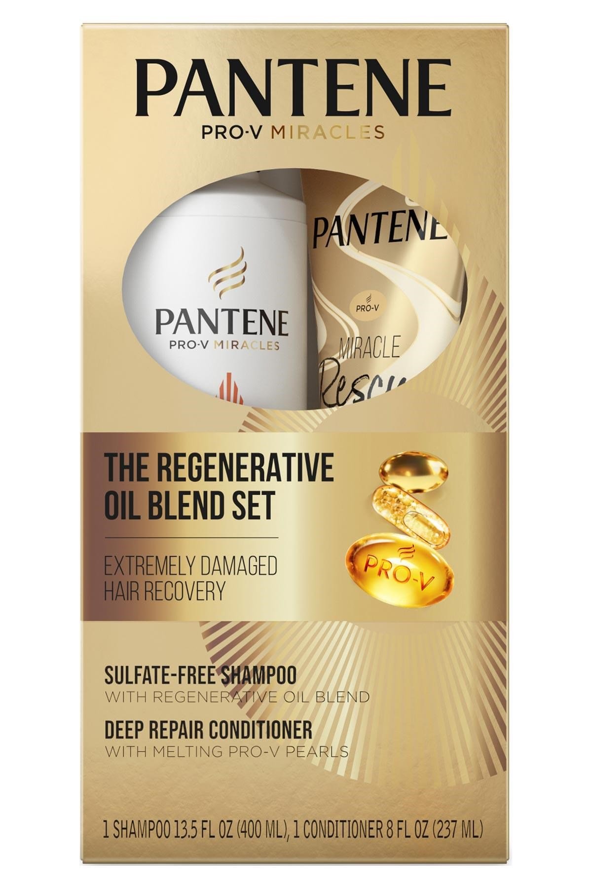Pantene The Regenerative Oil Blend Onarıcı Şampuan ve Saç Kremi Seti