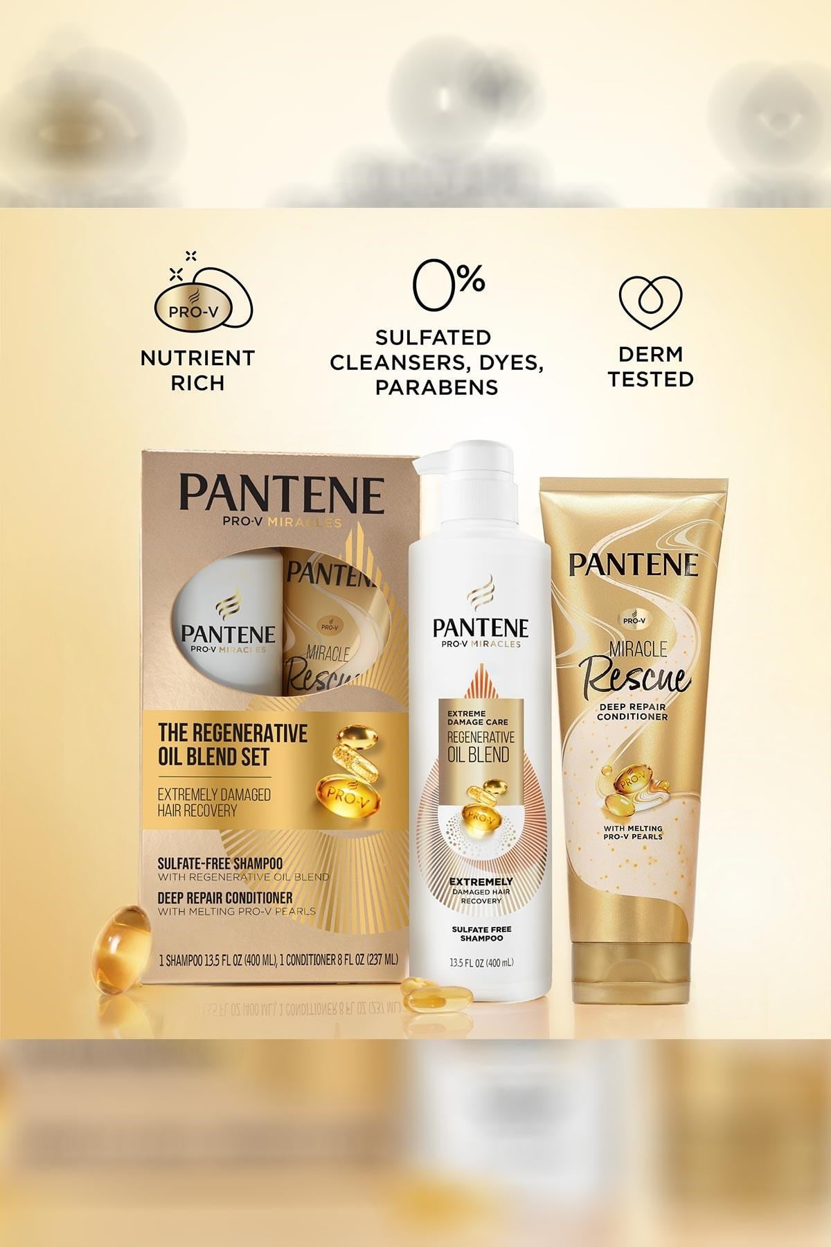 Pantene The Regenerative Oil Blend Onarıcı Şampuan ve Saç Kremi Seti