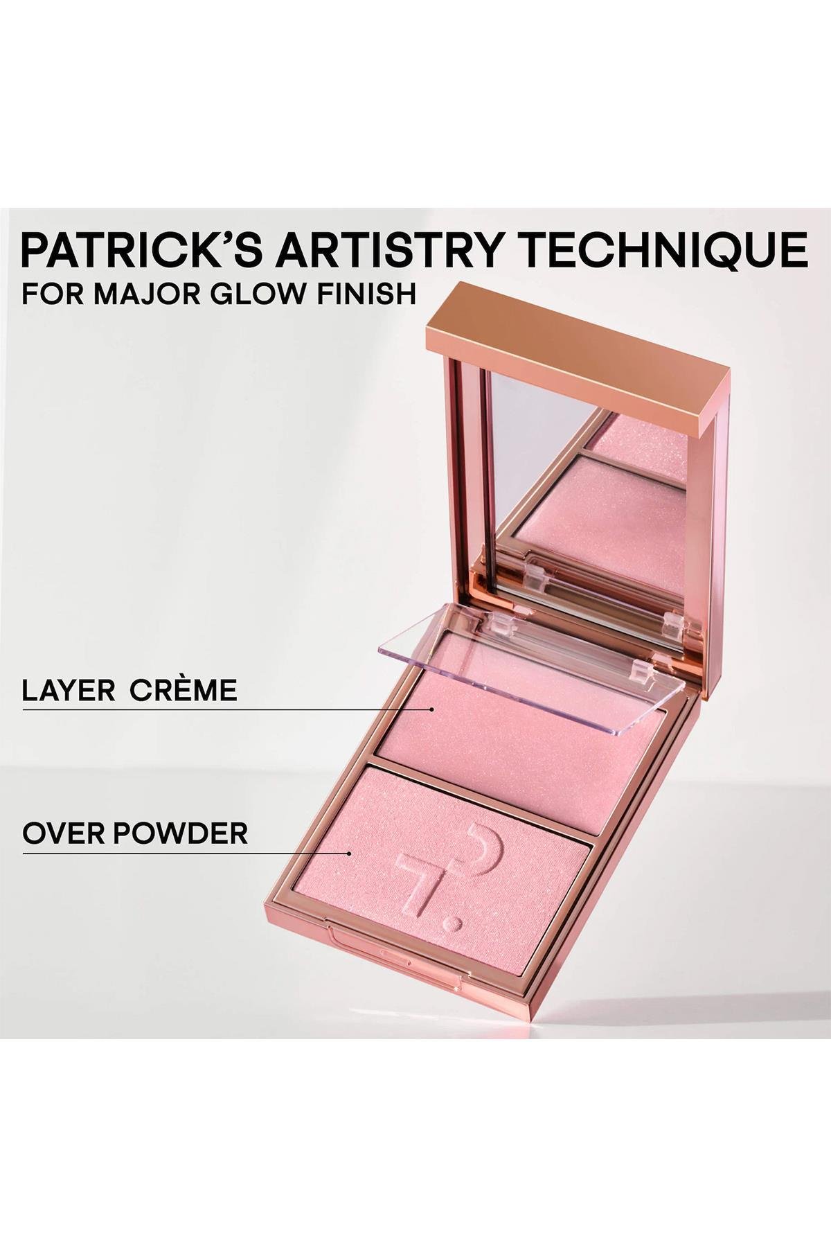 Patrick Ta Major Glow Creme & Powder Transparan Aydınlatıcı İkilisi Soft Launch 2x5GR
