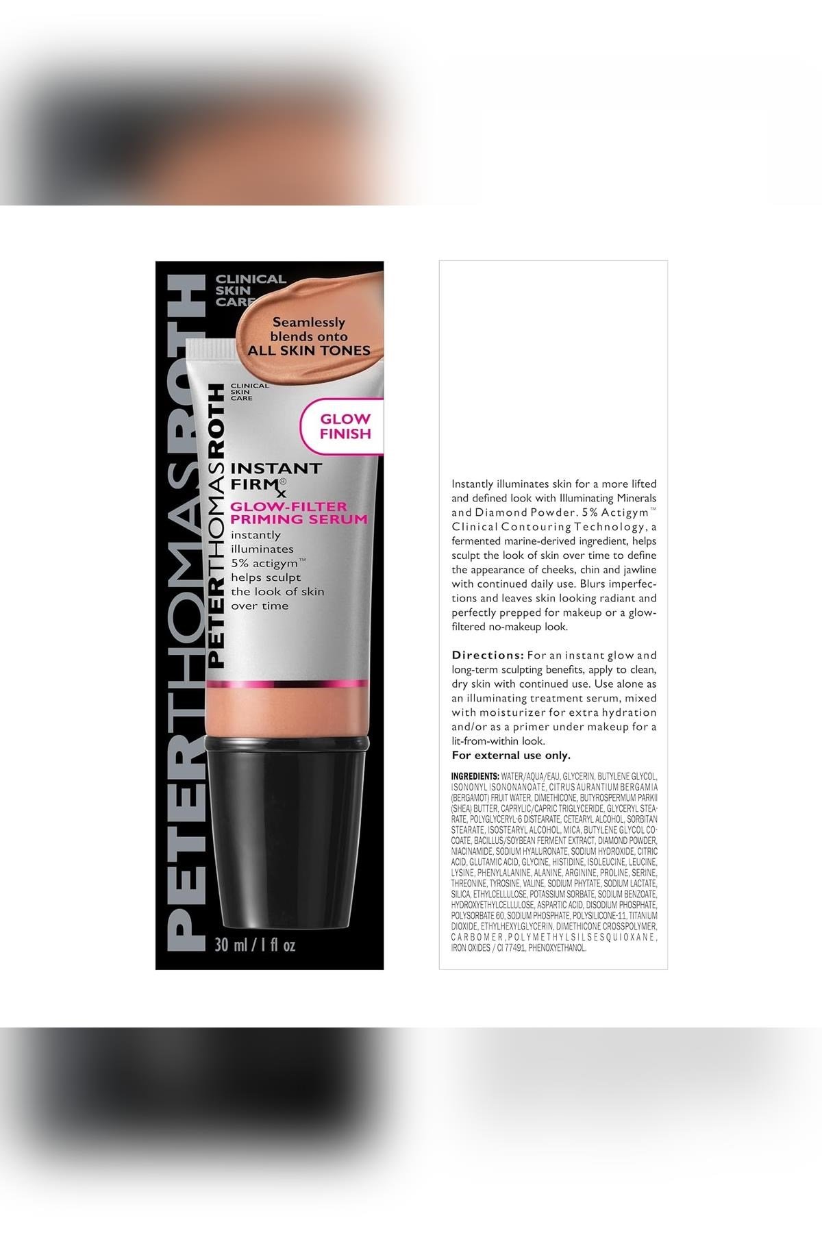 Peter Thomas Roth Instant FIRMx Glow Filter Aydınlatıcı Yüz Serumu 30ML