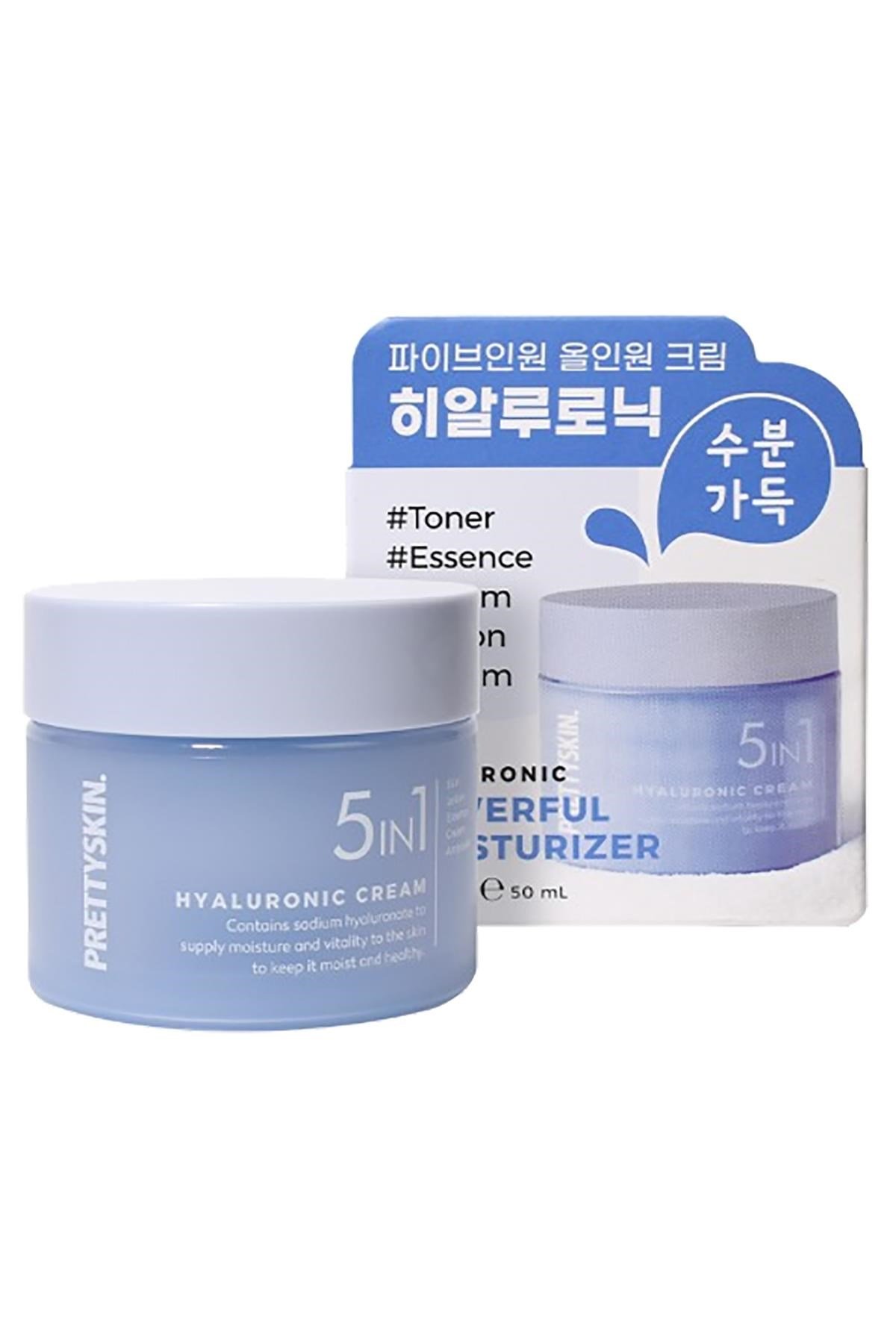 PrettySkin 5in1 Hyaluronic Nemlendirici Yüz Kremi 50ML