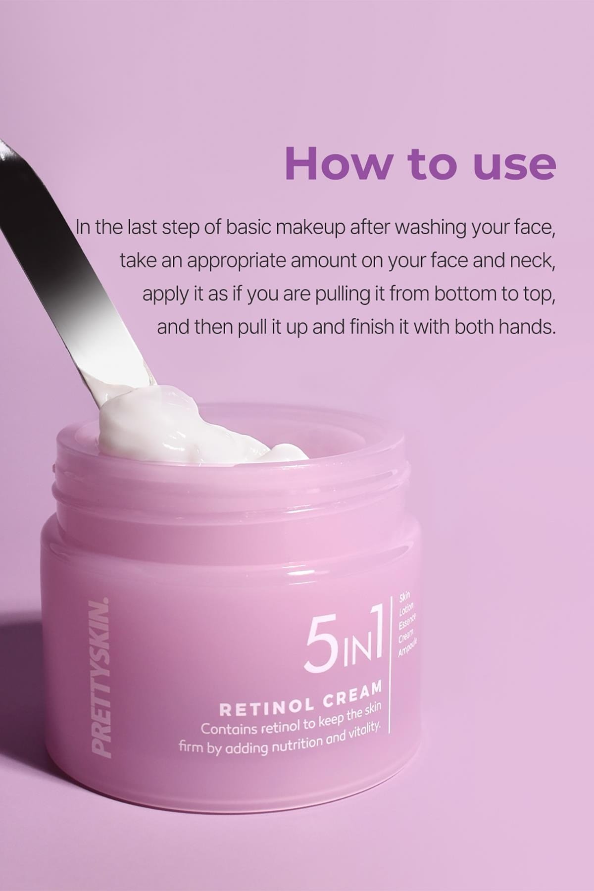 PrettySkin 5in1 Retinol Nemlendirici Yüz Kremi 50ML