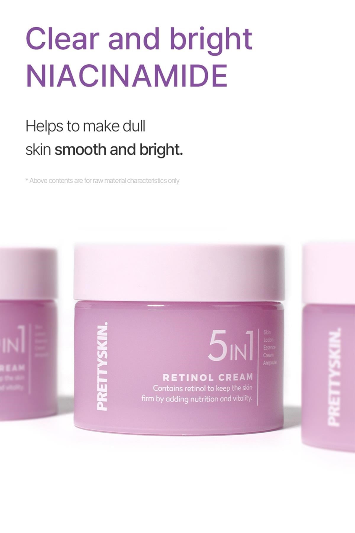 PrettySkin 5in1 Retinol Nemlendirici Yüz Kremi 50ML