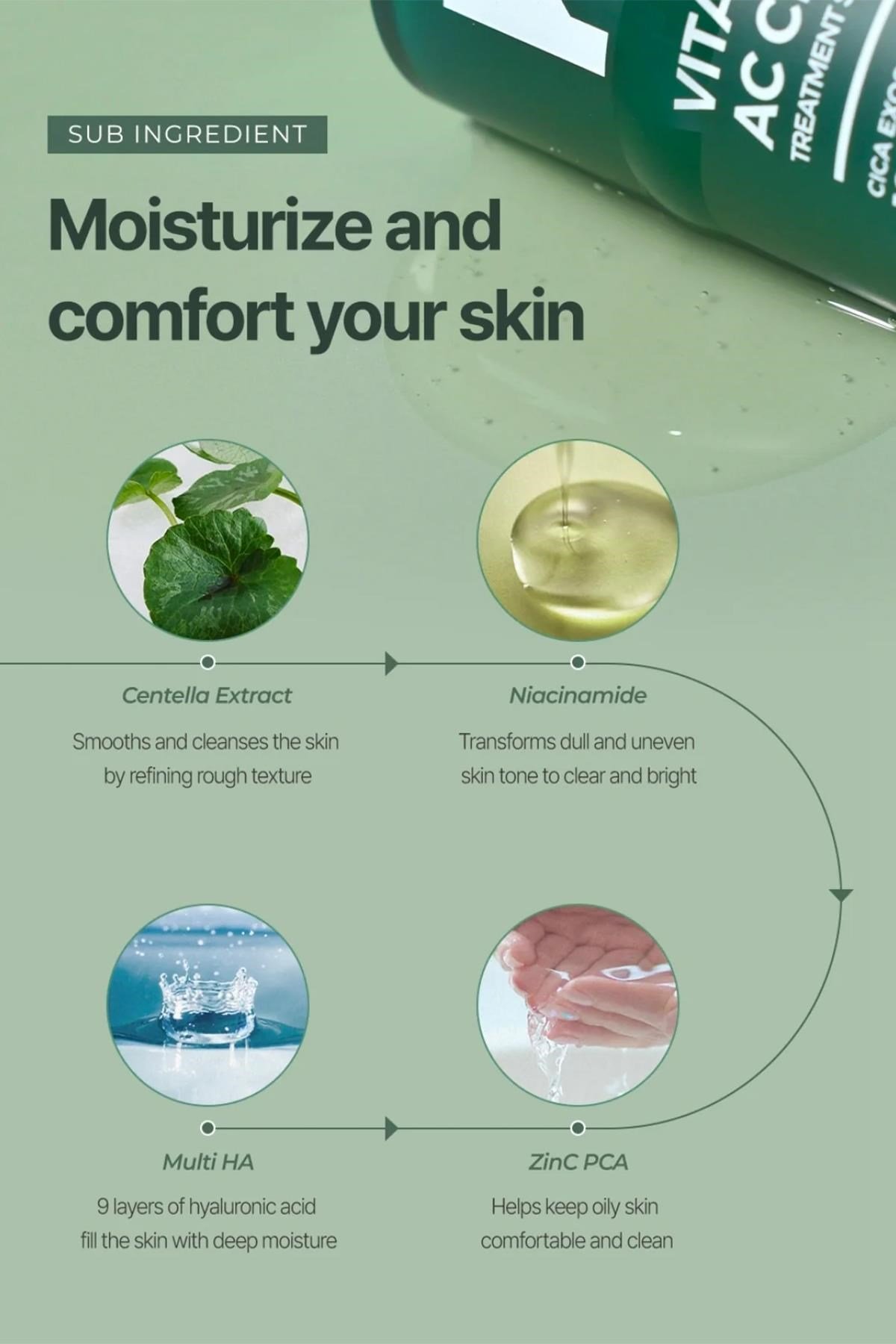PrettySkin Vita K-Cica Cilt Yenileyici Yüz Serumu 50ML