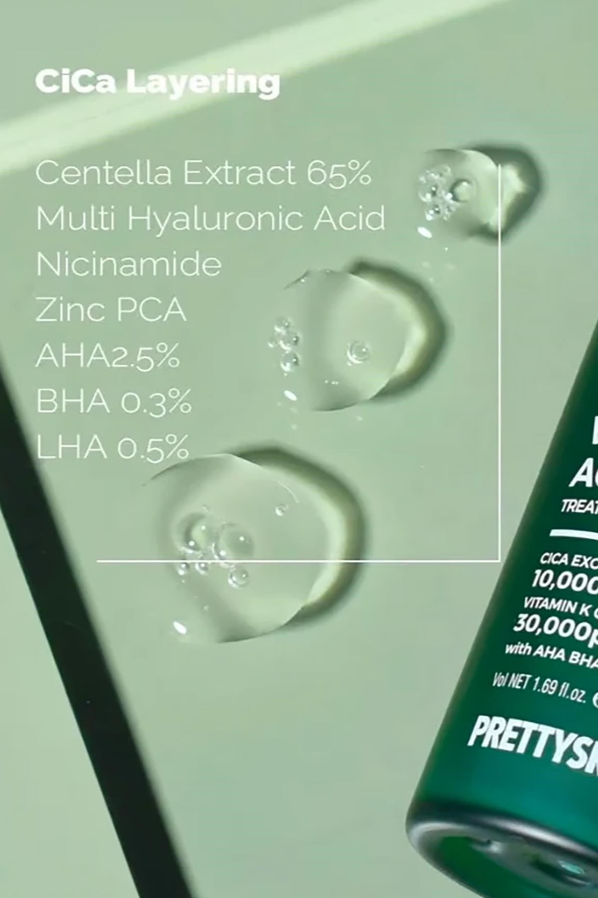 PrettySkin Vita K-Cica Cilt Yenileyici Yüz Serumu 50ML