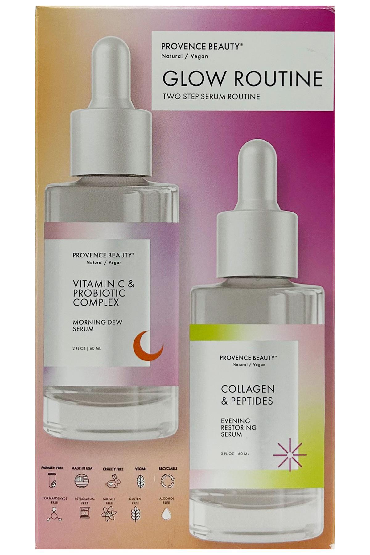 Provence Beauty Glow Routine Gece ve Gündüz Bakımı Serum Seti 2x60ML