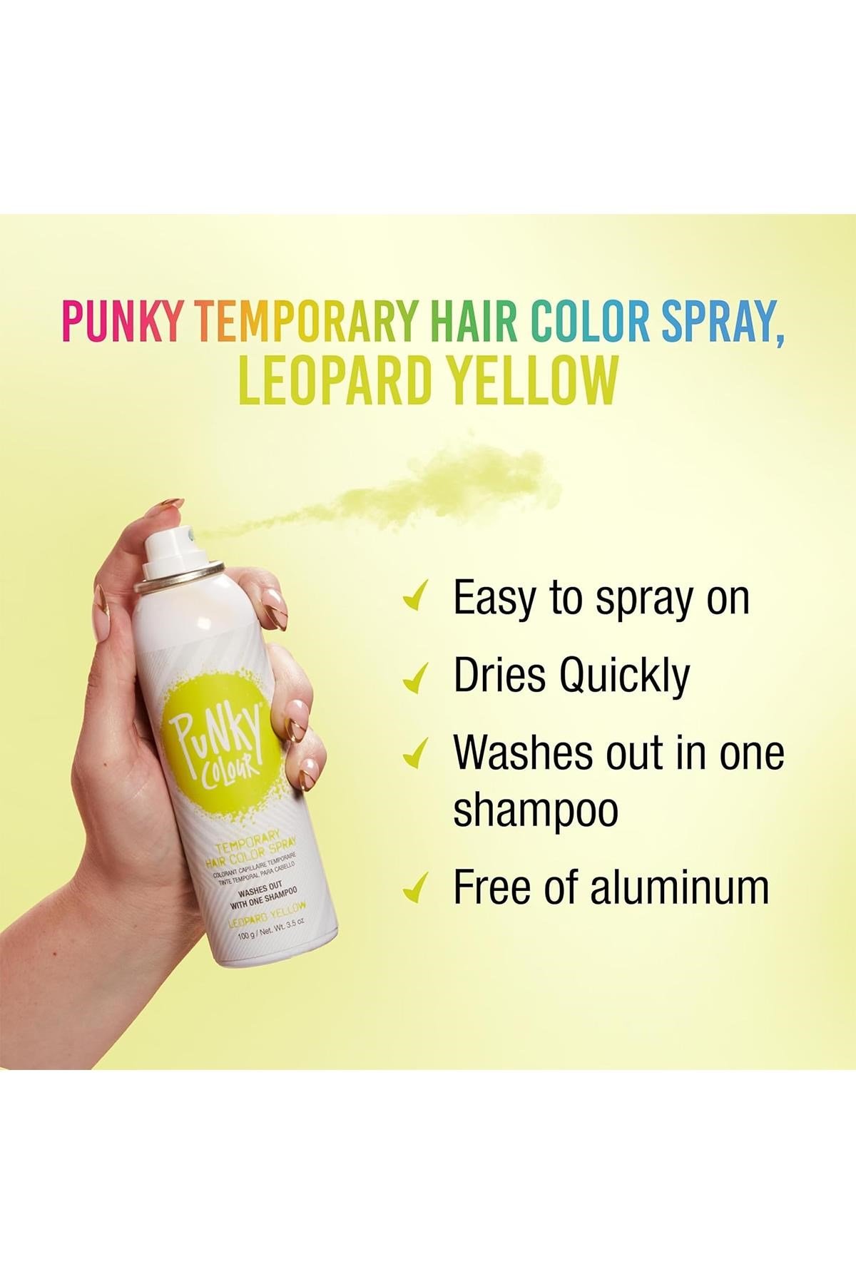 Punky Colour Geçici Renklendirici Saç Spreyi Leopard Yellow 100GR