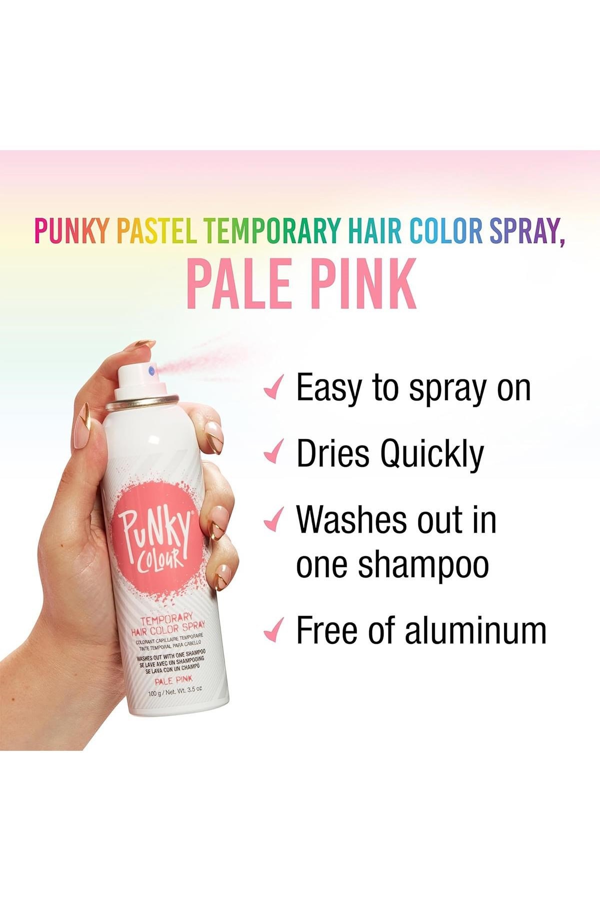 Punky Colour Geçici Renklendirici Saç Spreyi Pale Pink 100GR
