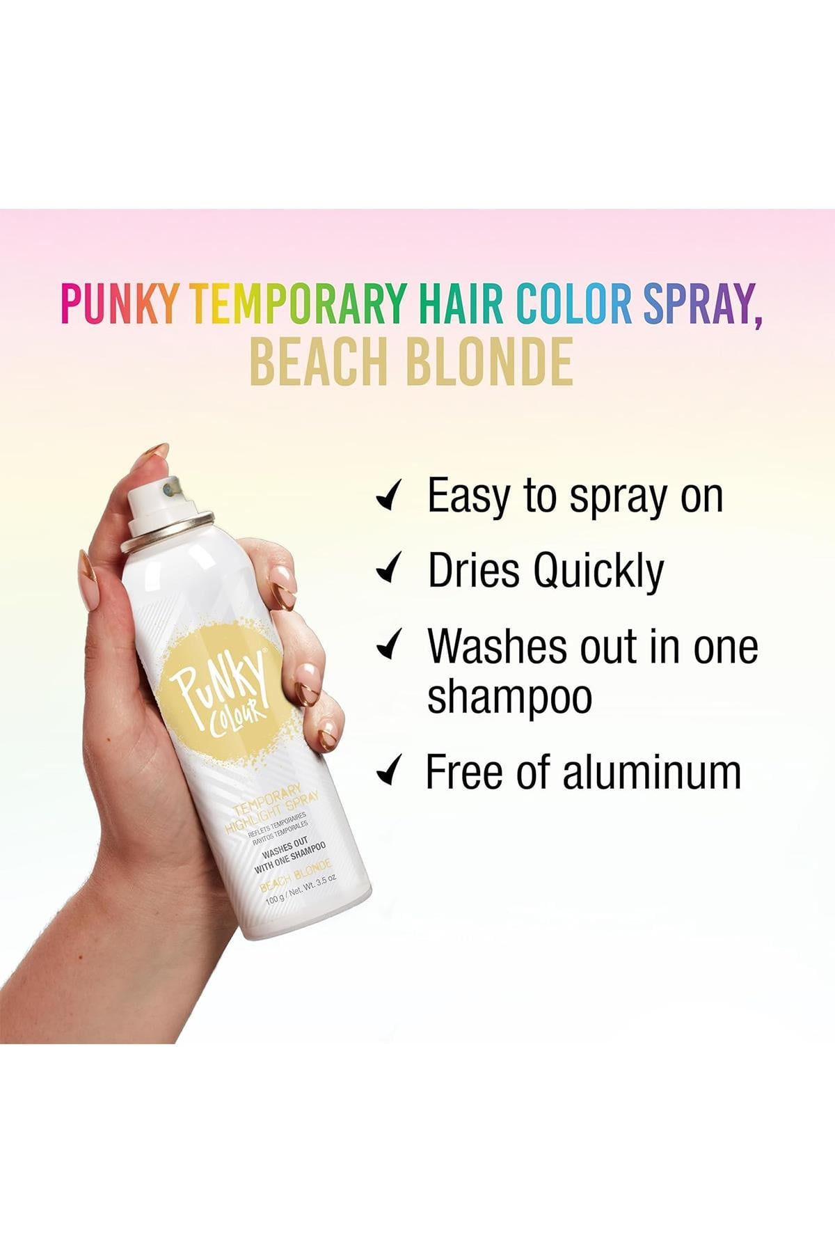 Punky Colour Işıltılı ve Renkli Saç Spreyi Beach Blonde 100GR