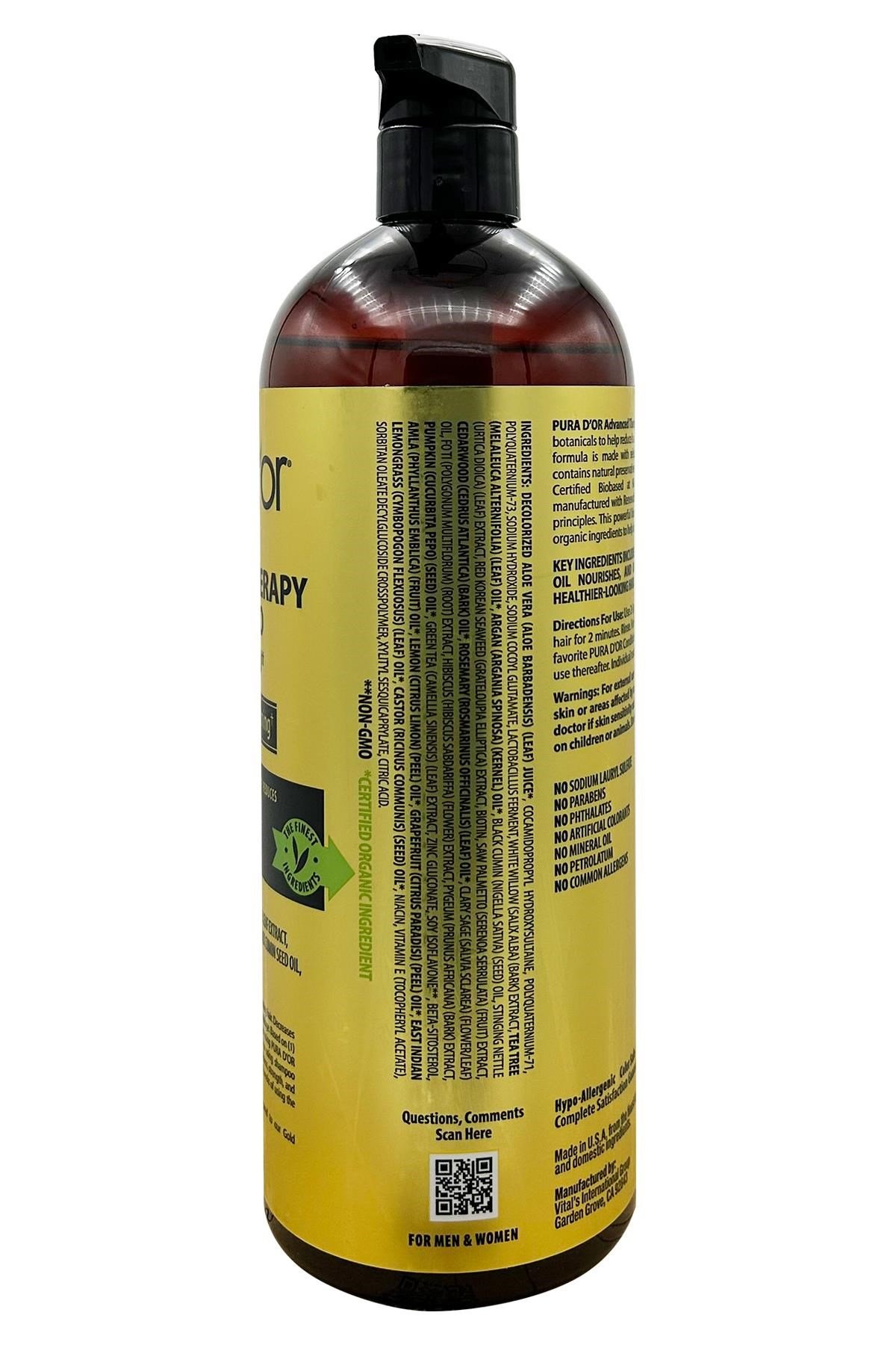 Pura D'or Advanced Therapy İnce Telli Saçlar İçin Şampuan 1LT