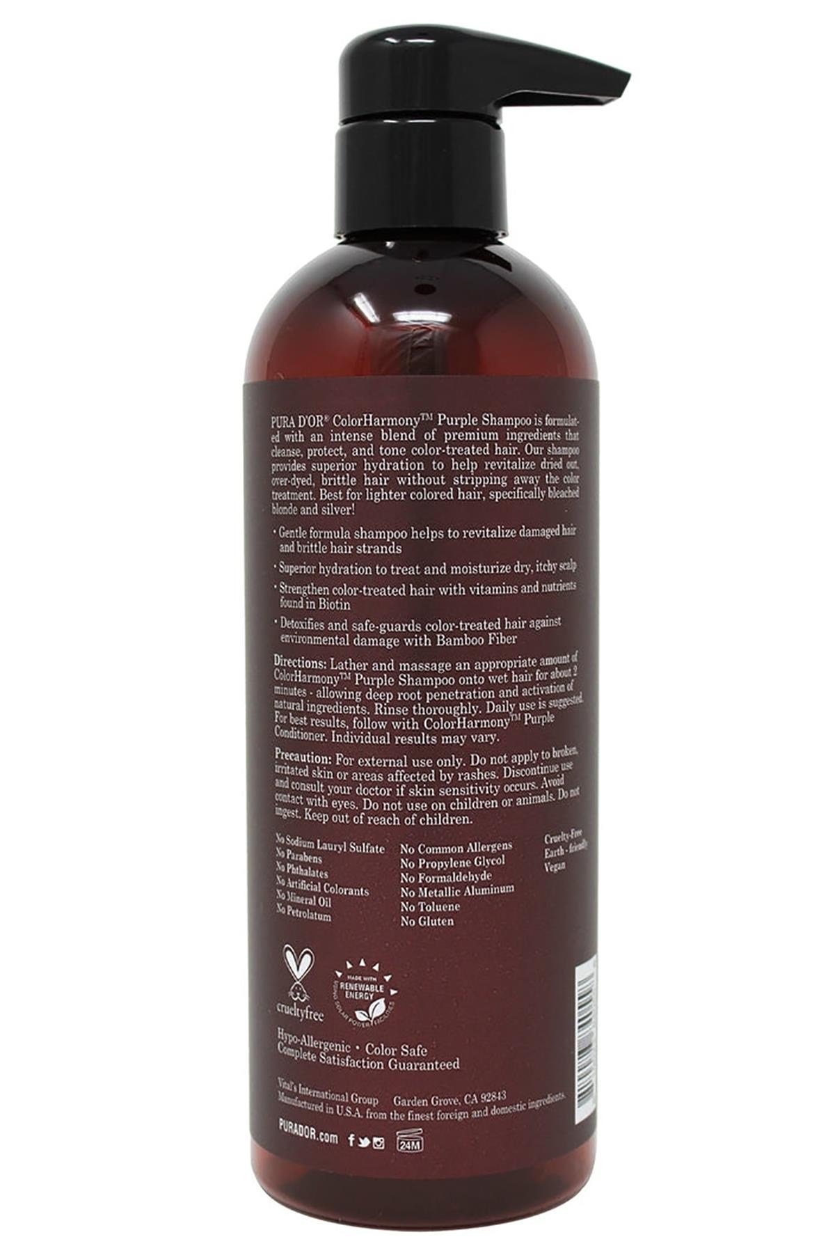 Pura D'or Color Harmony Mor Şampuan 473ML