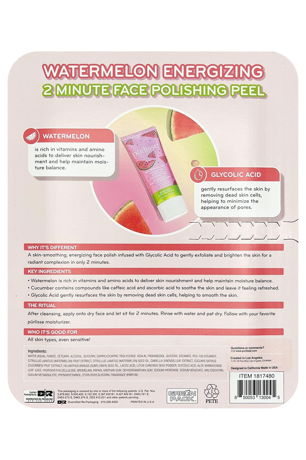 Purlisse Watermelon Yüz Peelingi İkili Set 2x70ML