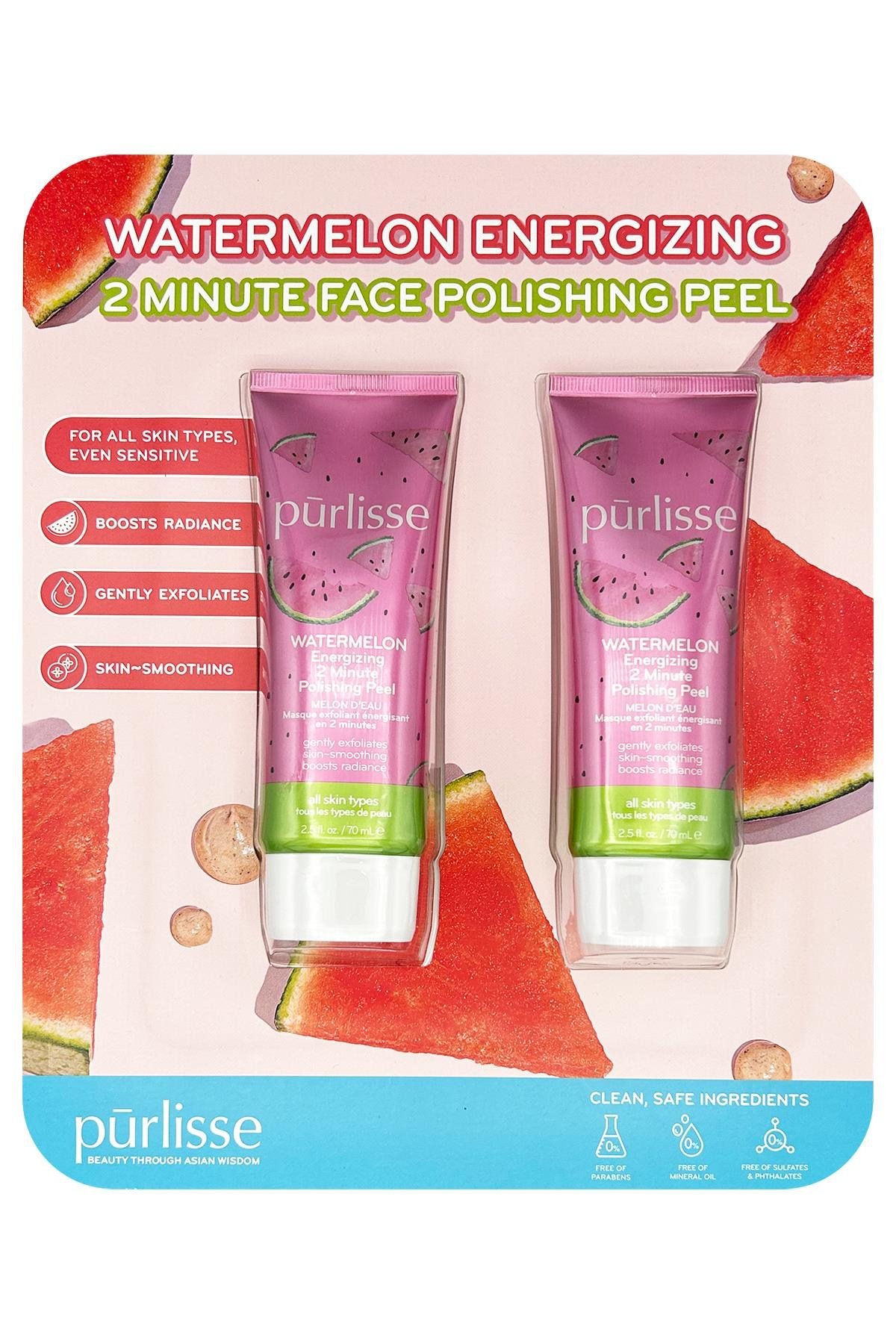 Purlisse Watermelon Yüz Peelingi İkili Set 2x70ML