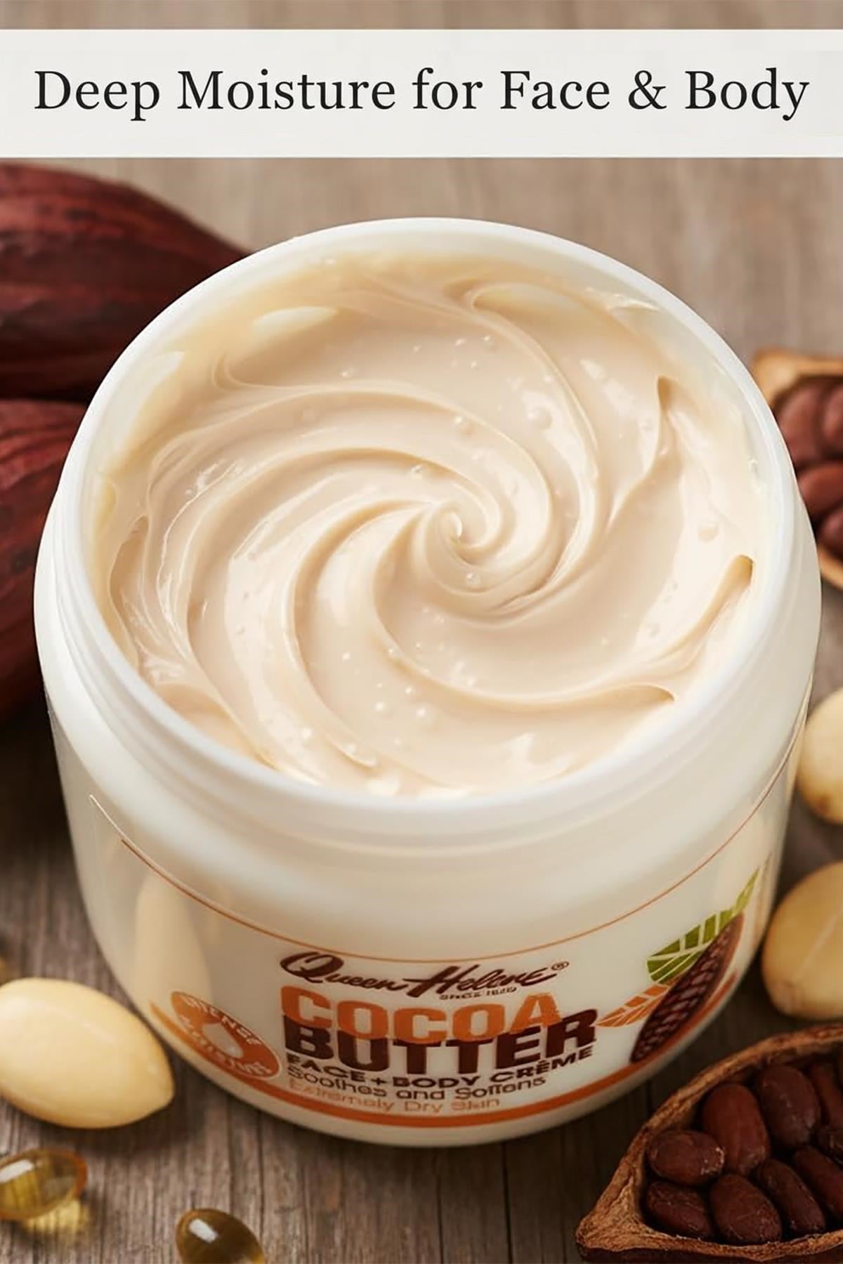 Queen Helene Kakao Yağı Yüz ve Vücut Kremi 136GR