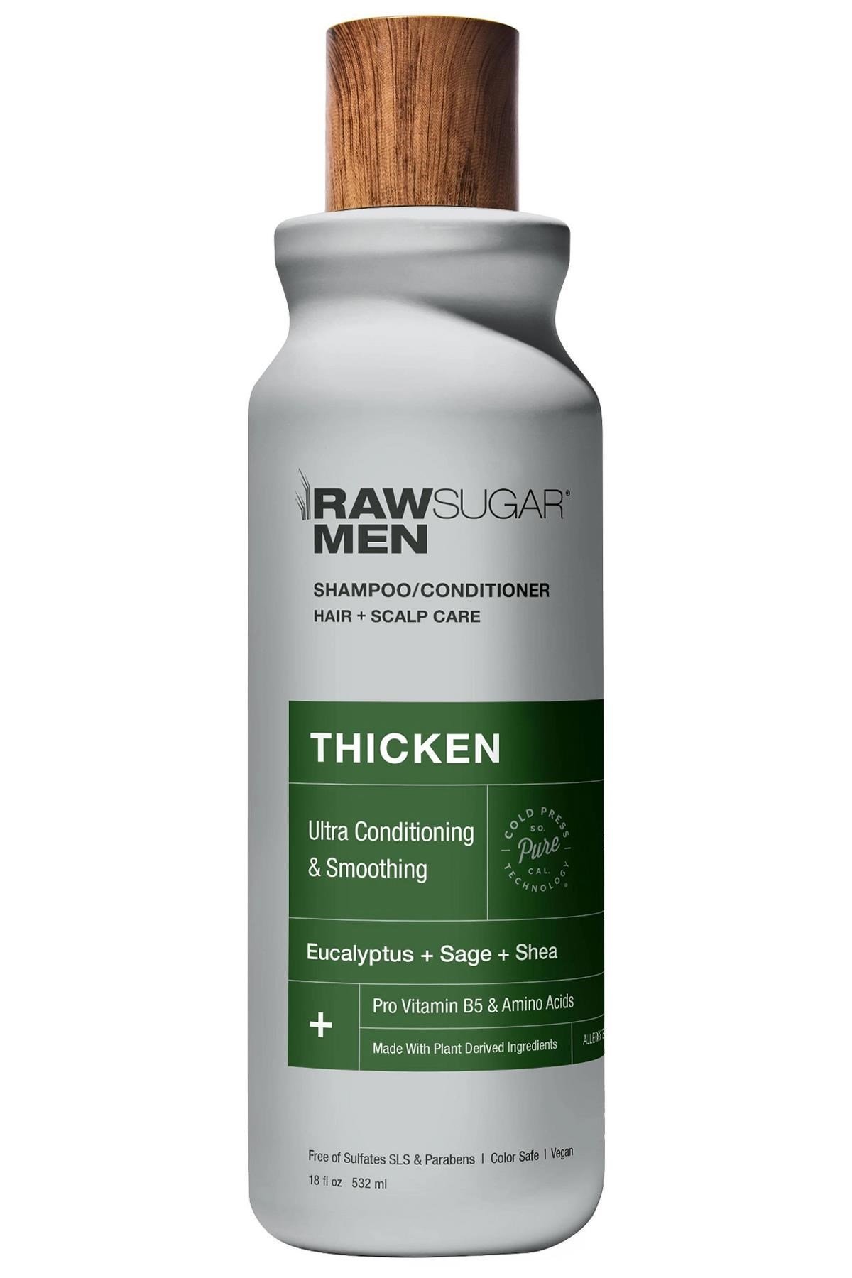 Raw Sugar Men Thicken Şampuan ve Saç Kremi 532ML
