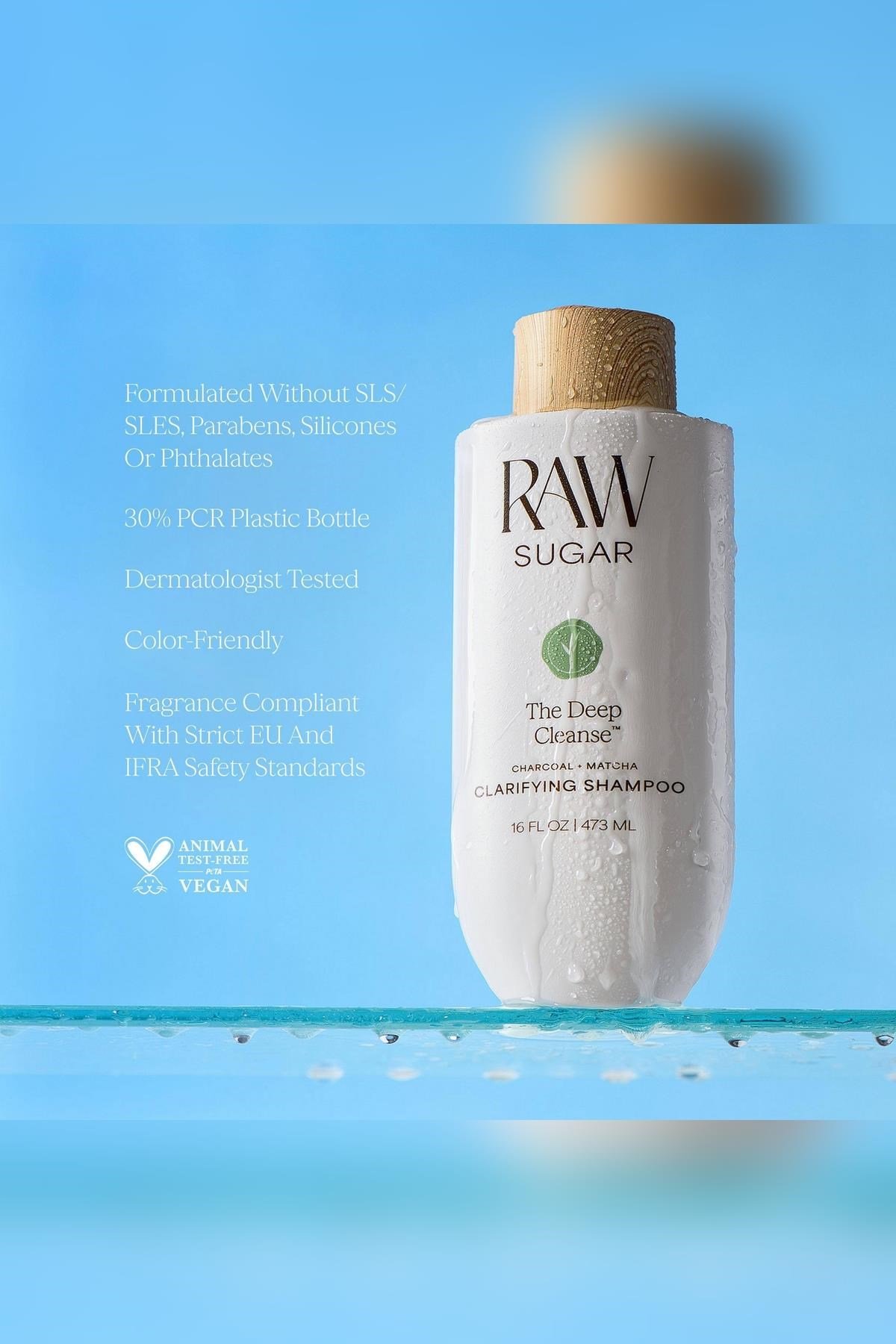 Raw Sugar The Deep Cleanse Charcoal + Matcha Arındırıcı Şampuan 473ML