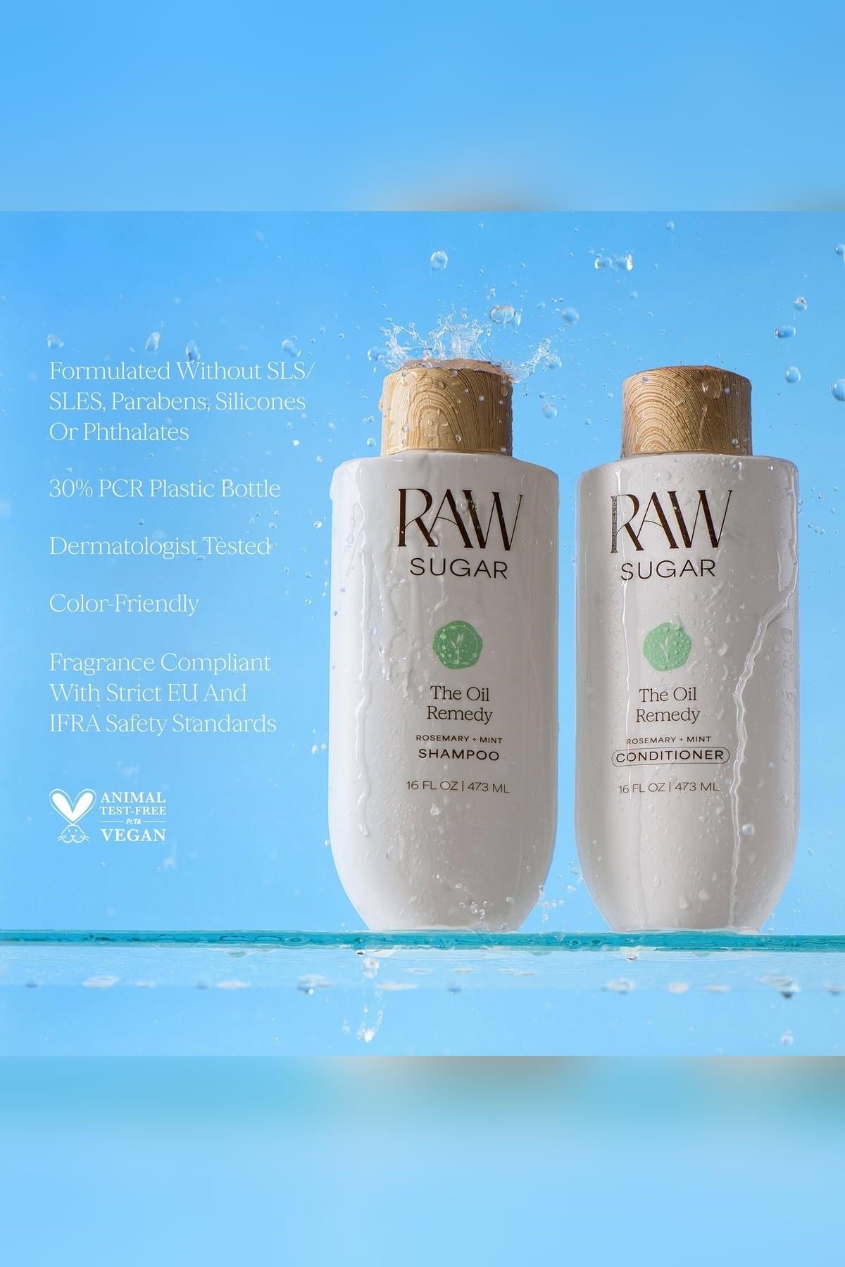 Raw Sugar The Oil Remedy Rosemary + Mint Yağlanma Karşıtı Şampuan 473ML