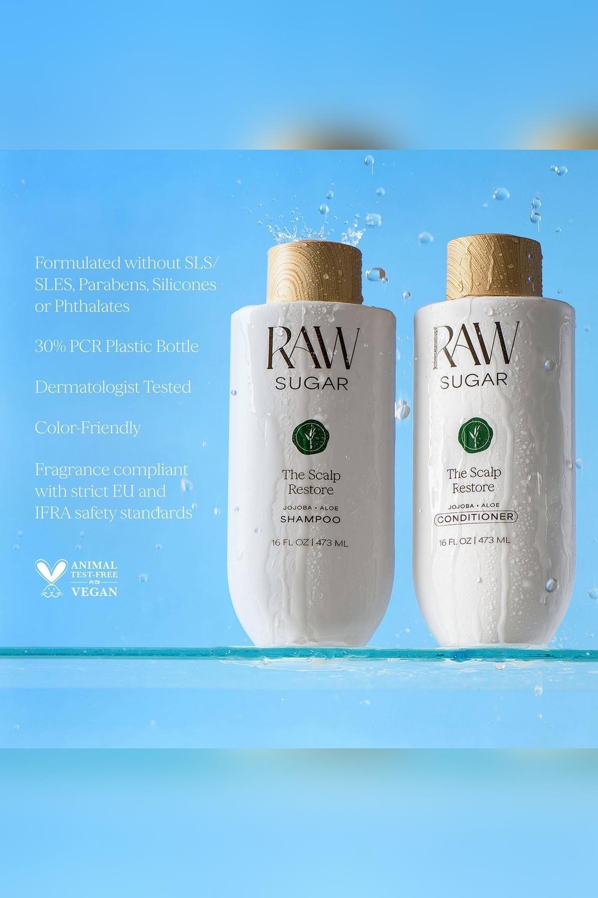 Raw Sugar The Scalp Restore Jojoba + Aloe Yatıştırıcı Şampuan 473ML