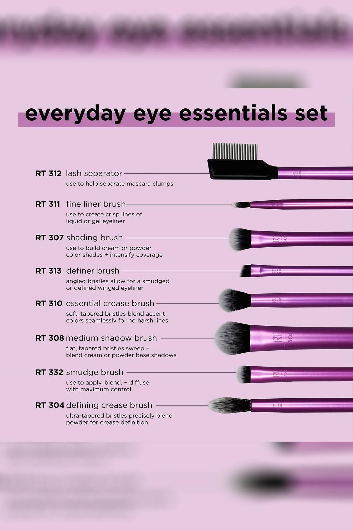Real Techniques Everyday Eye Essentials Göz Makyajı Fırça Seti