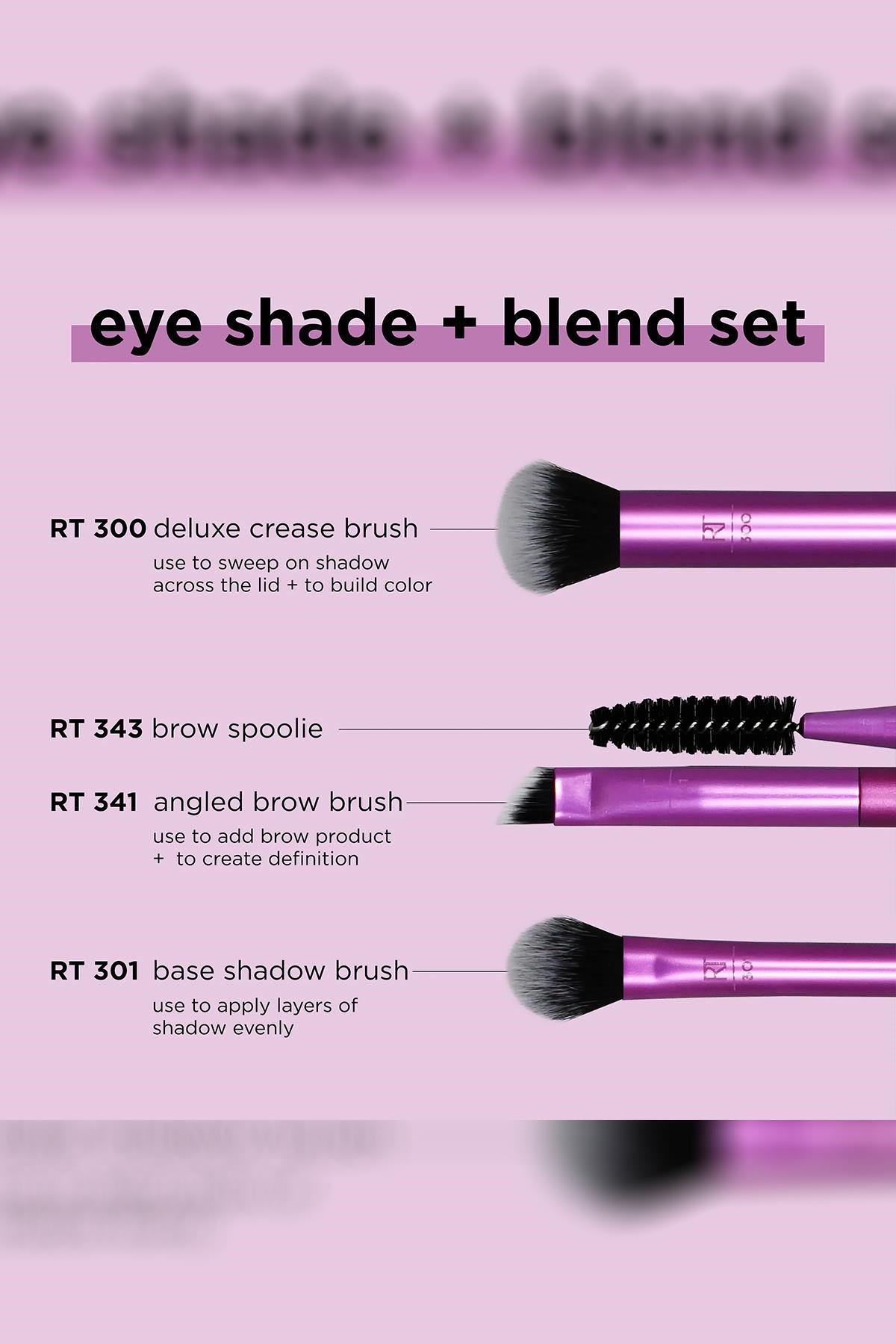 Real Techniques Eye Shade + Blend Makyaj Fırça Seti