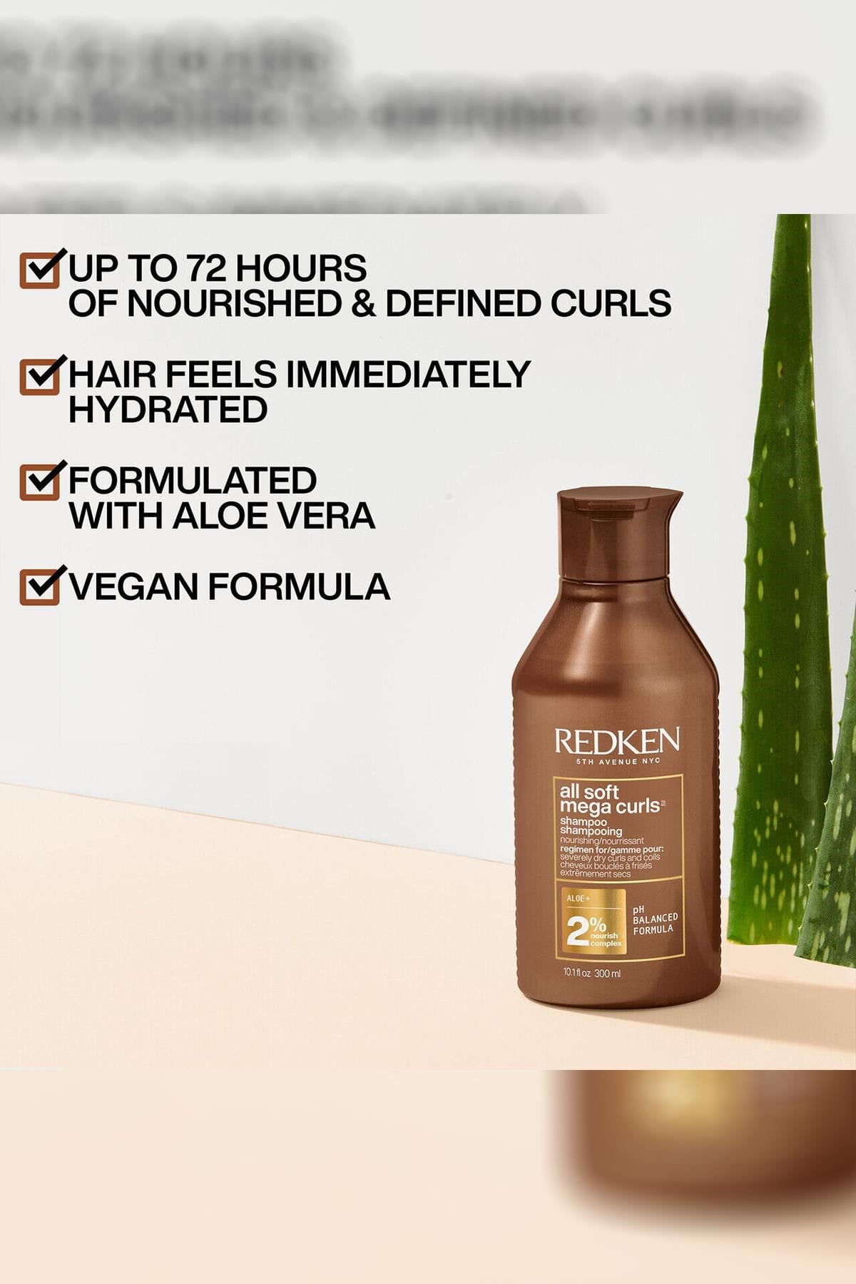 Redken All Soft Mega Curls Yoğun Nemlendirici Şampuan 300ML