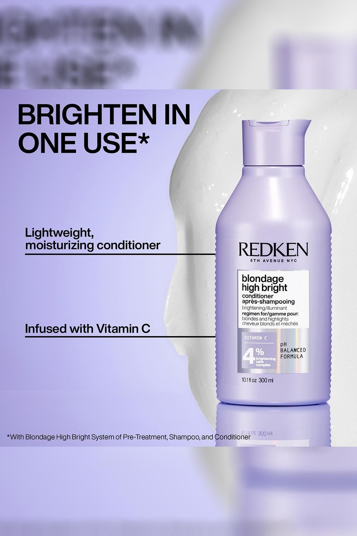 Redken Blondage High Bright Aydınlatıcı Sarı Saçlar İçin Saç Kremi 300ML