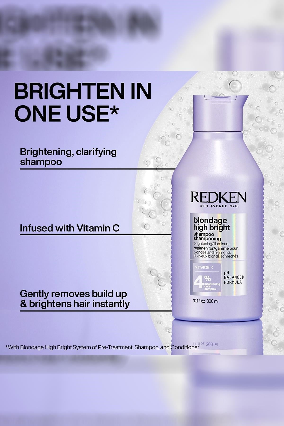 Redken Blondage High Bright Aydınlatıcı Sarı Saç Şampuanı 300ML